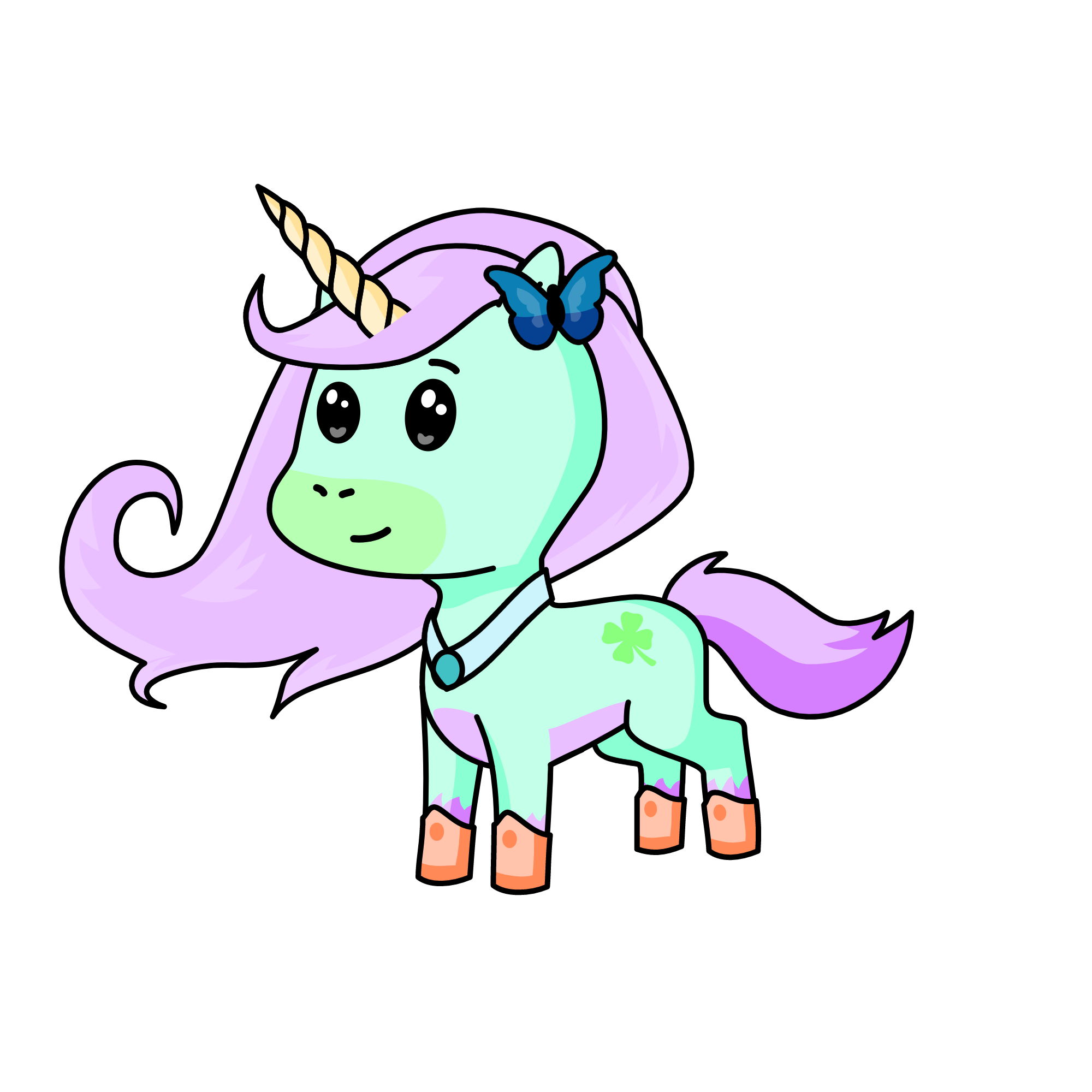 pastel, the unicorn