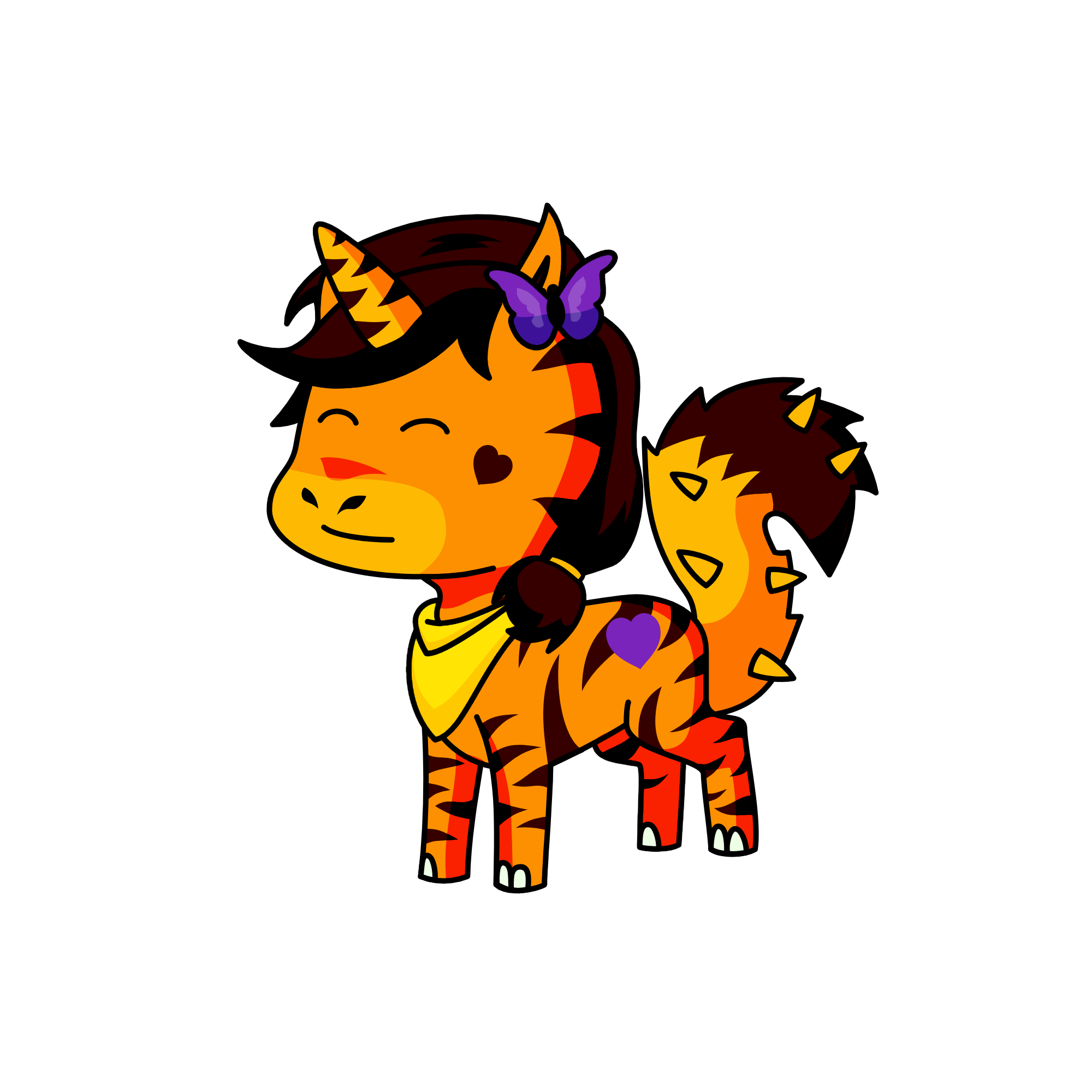 tiger, the unicorn