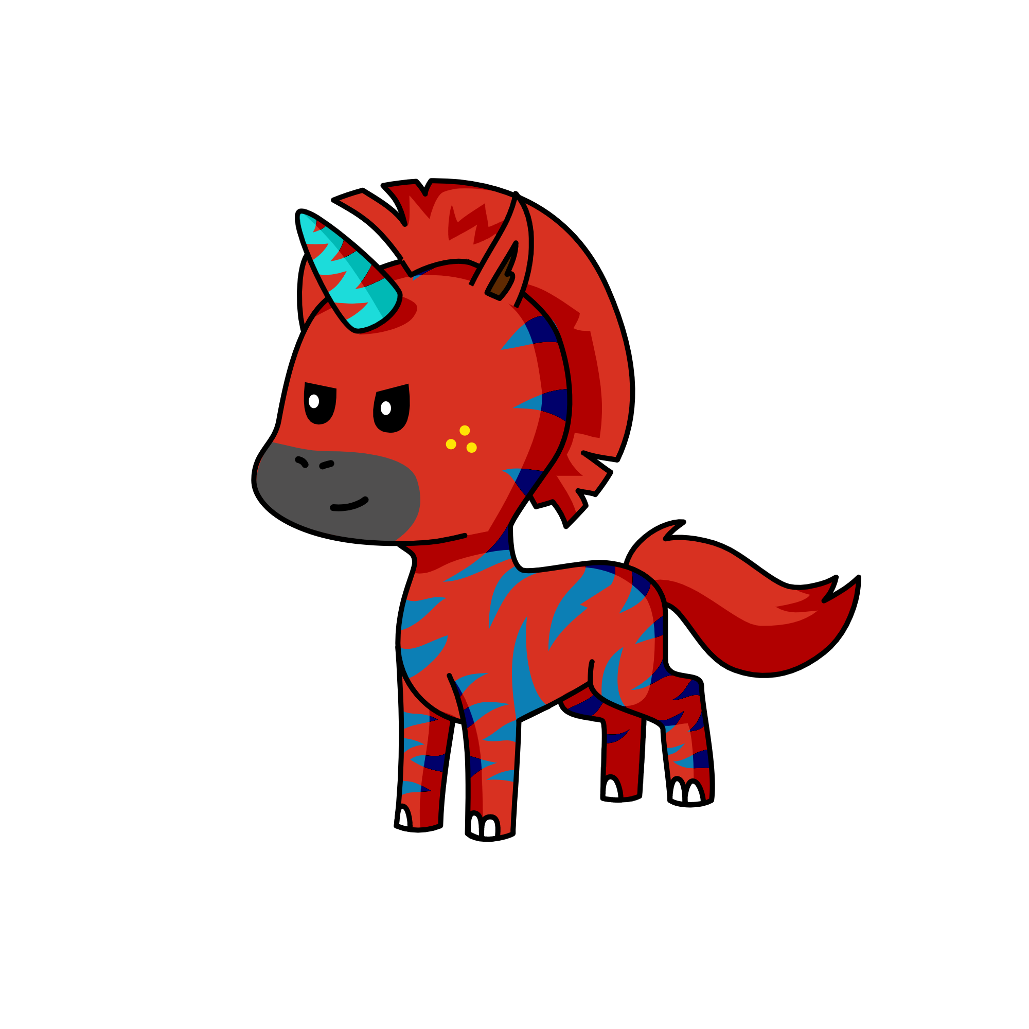 zebra, the unicorn