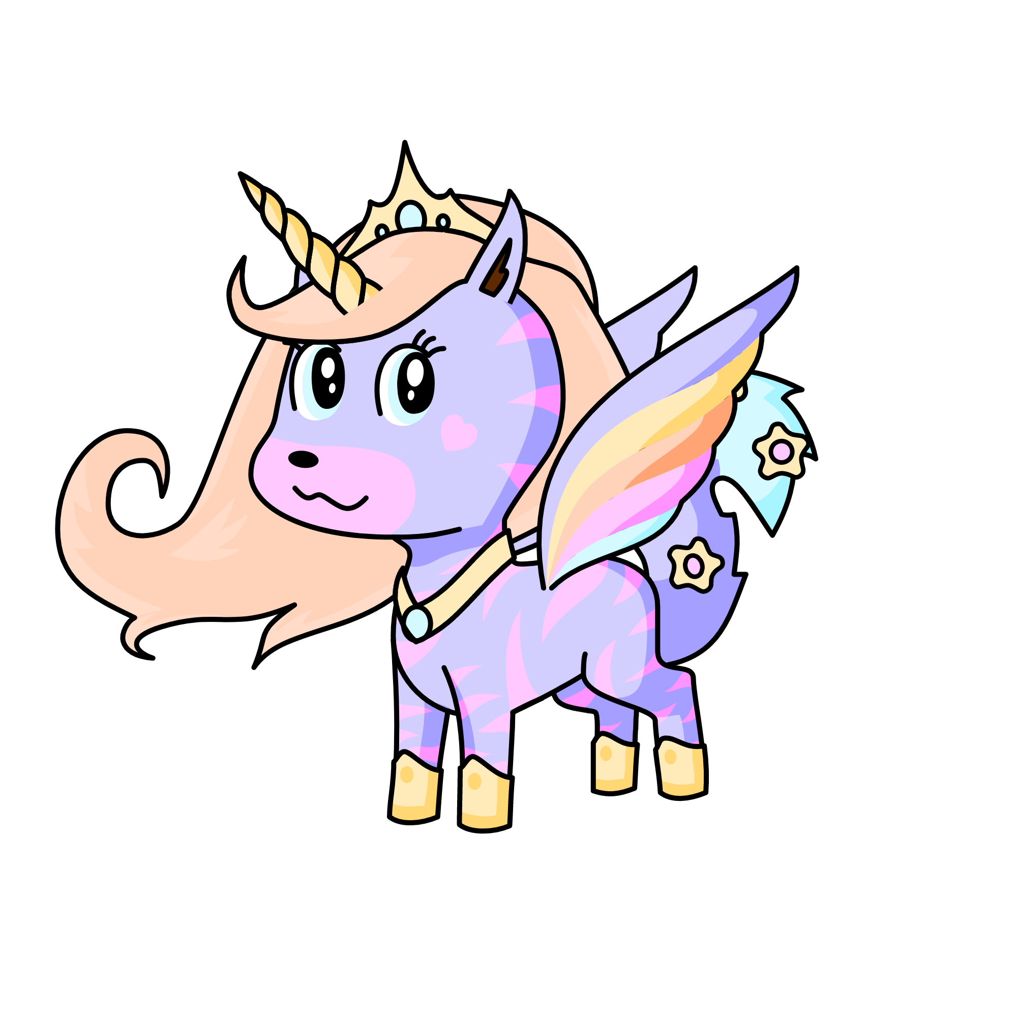 flower, the unicorn