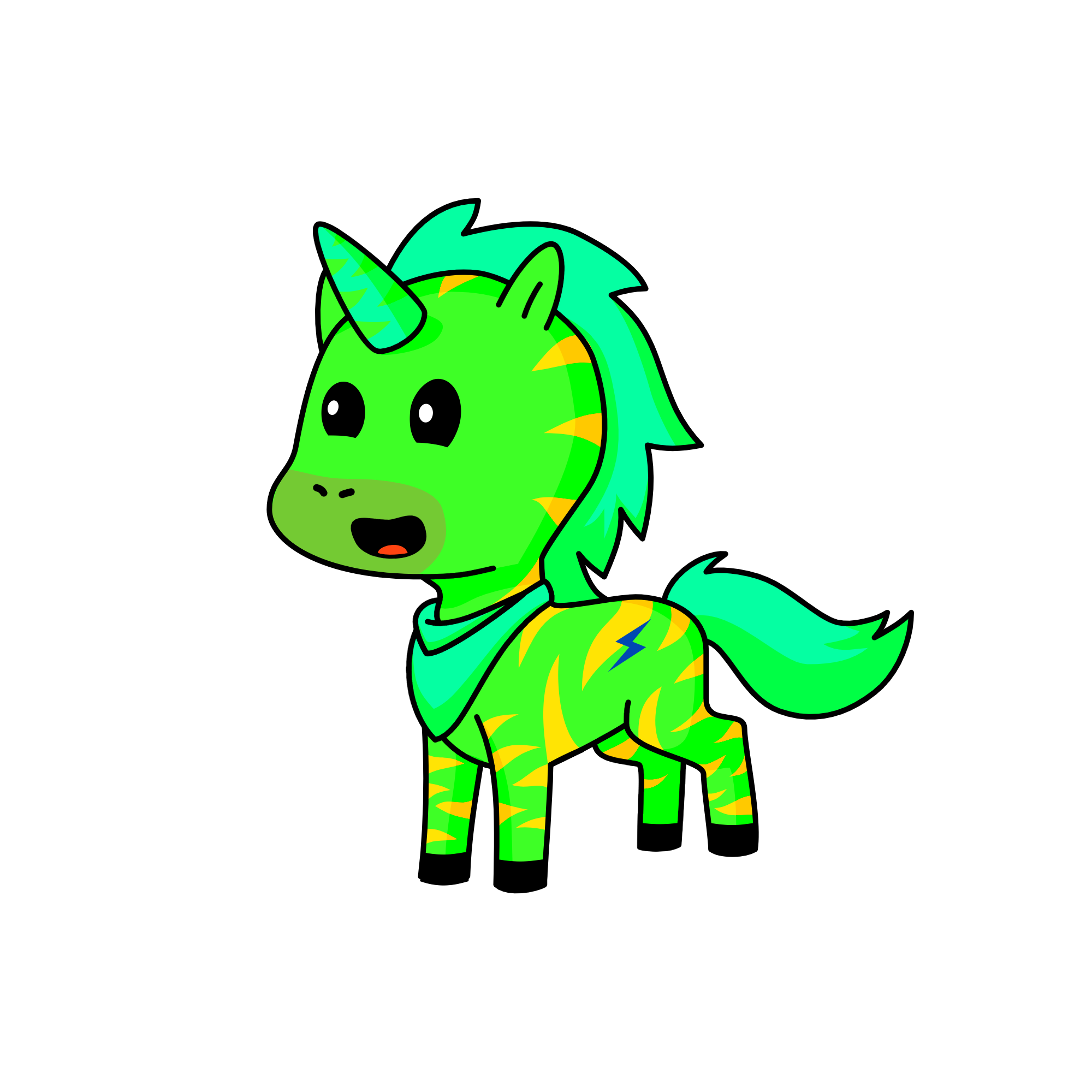 Saetta, the unicorn