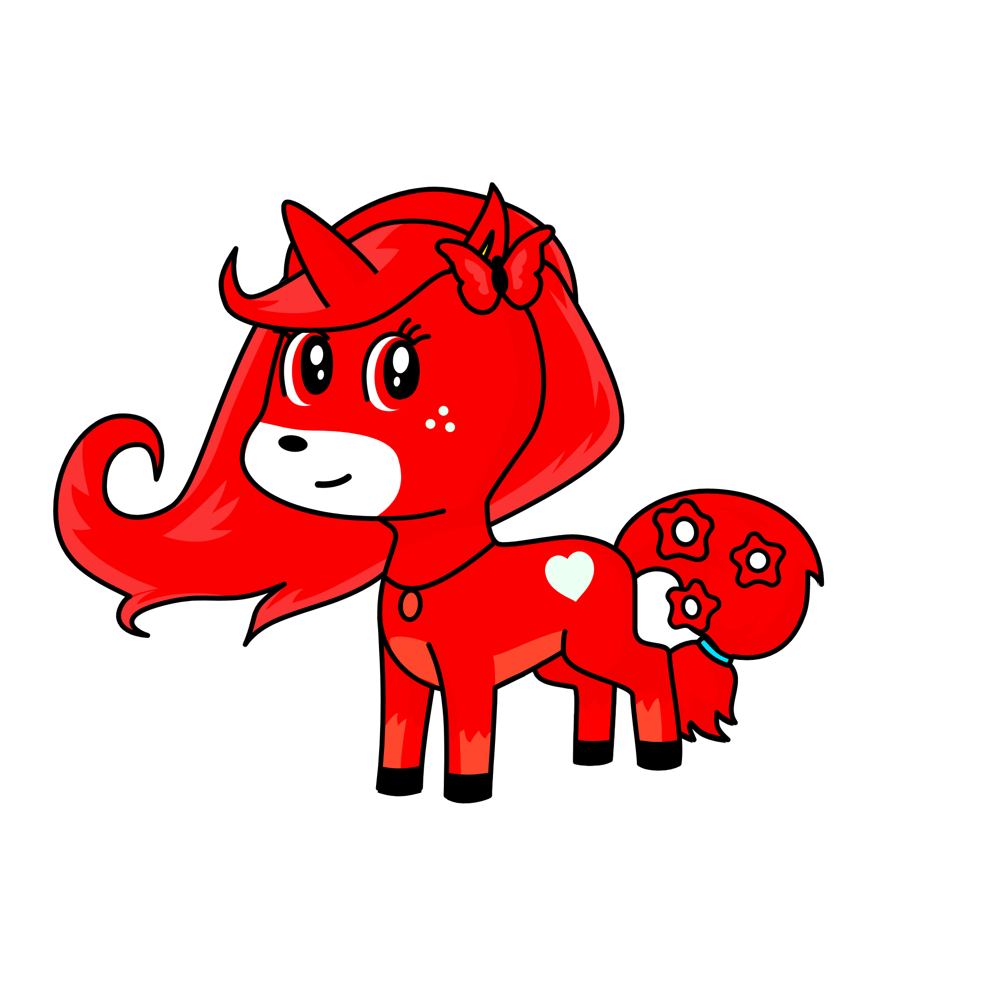 Strawberry, the unicorn