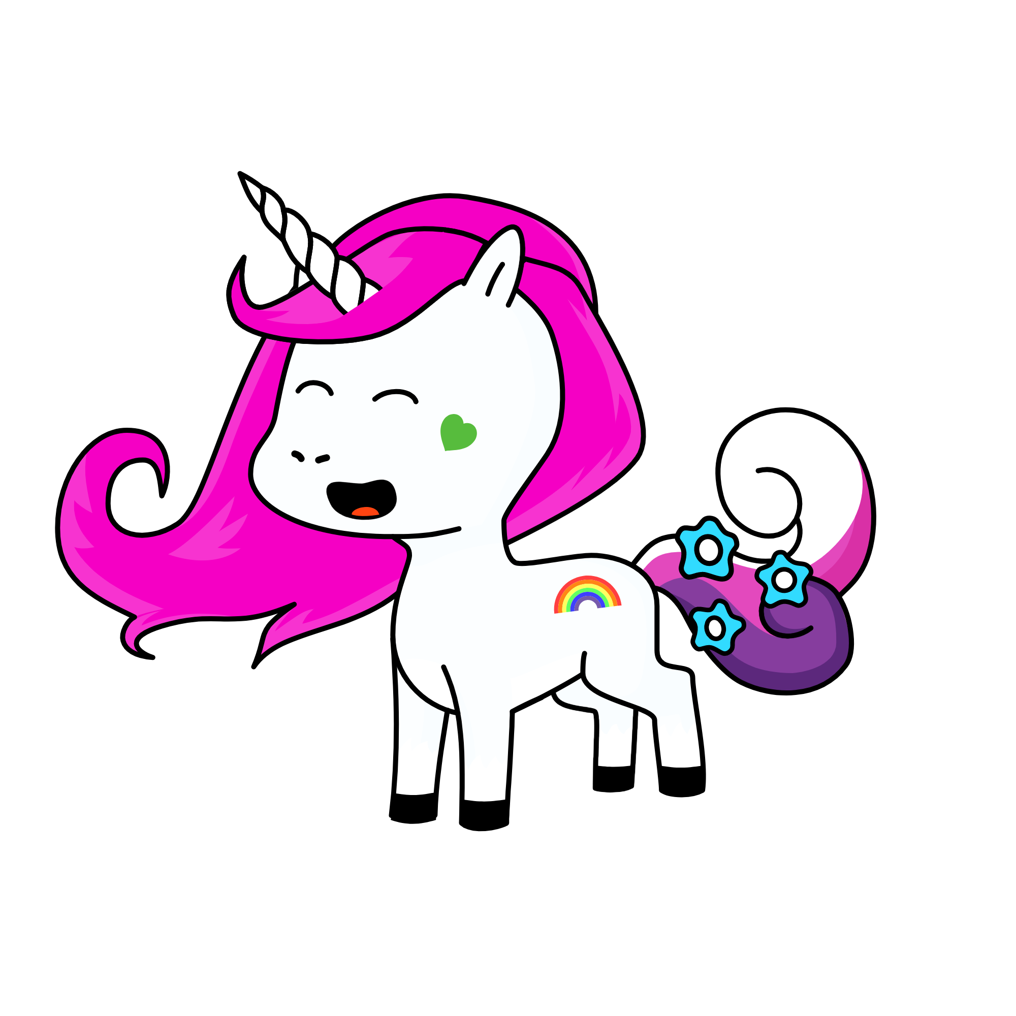 Queen Poppy, the unicorn