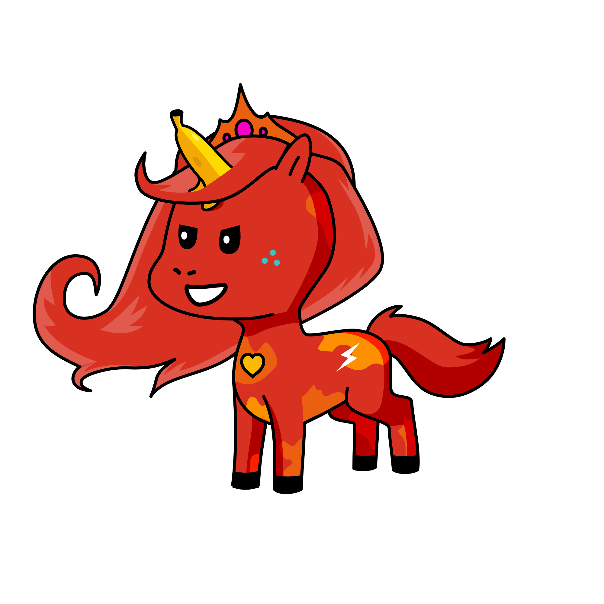 Princess storm desert, the unicorn