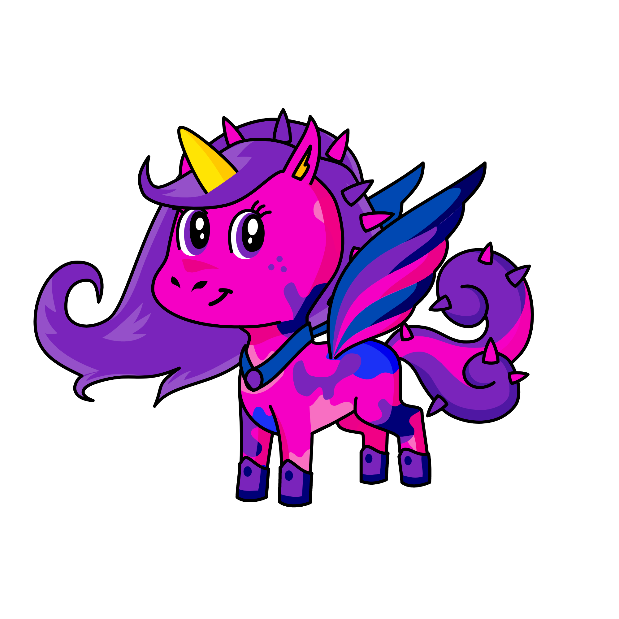 Pink, the unicorn