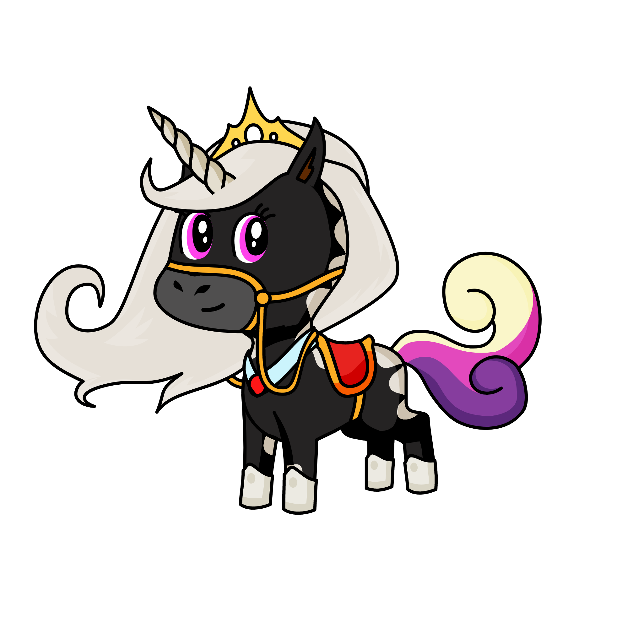 blacky, the unicorn