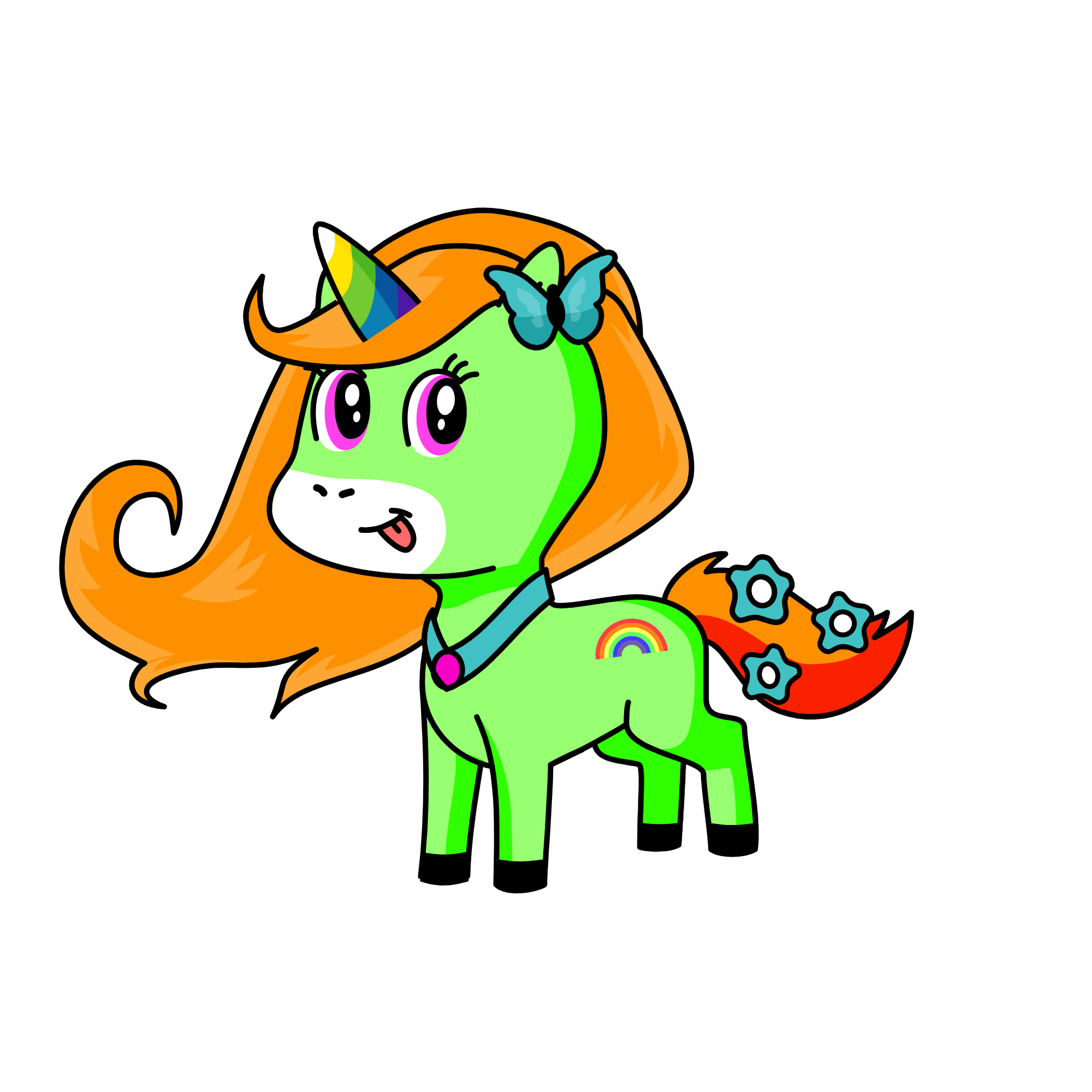 Cheeky, the unicorn