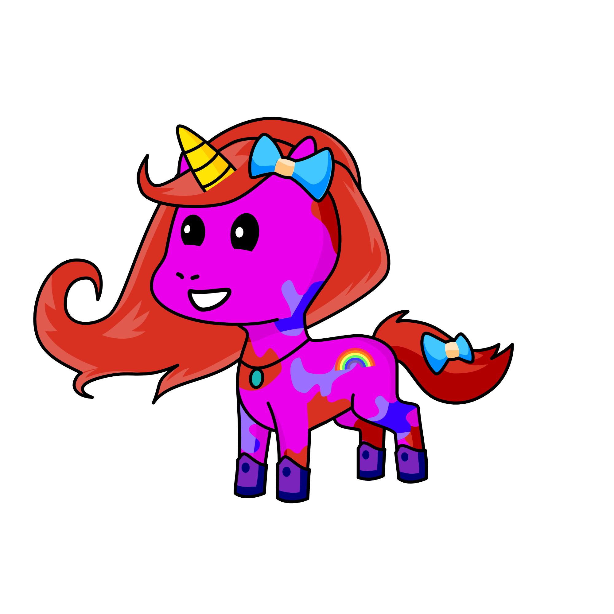 Polka dot, the unicorn
