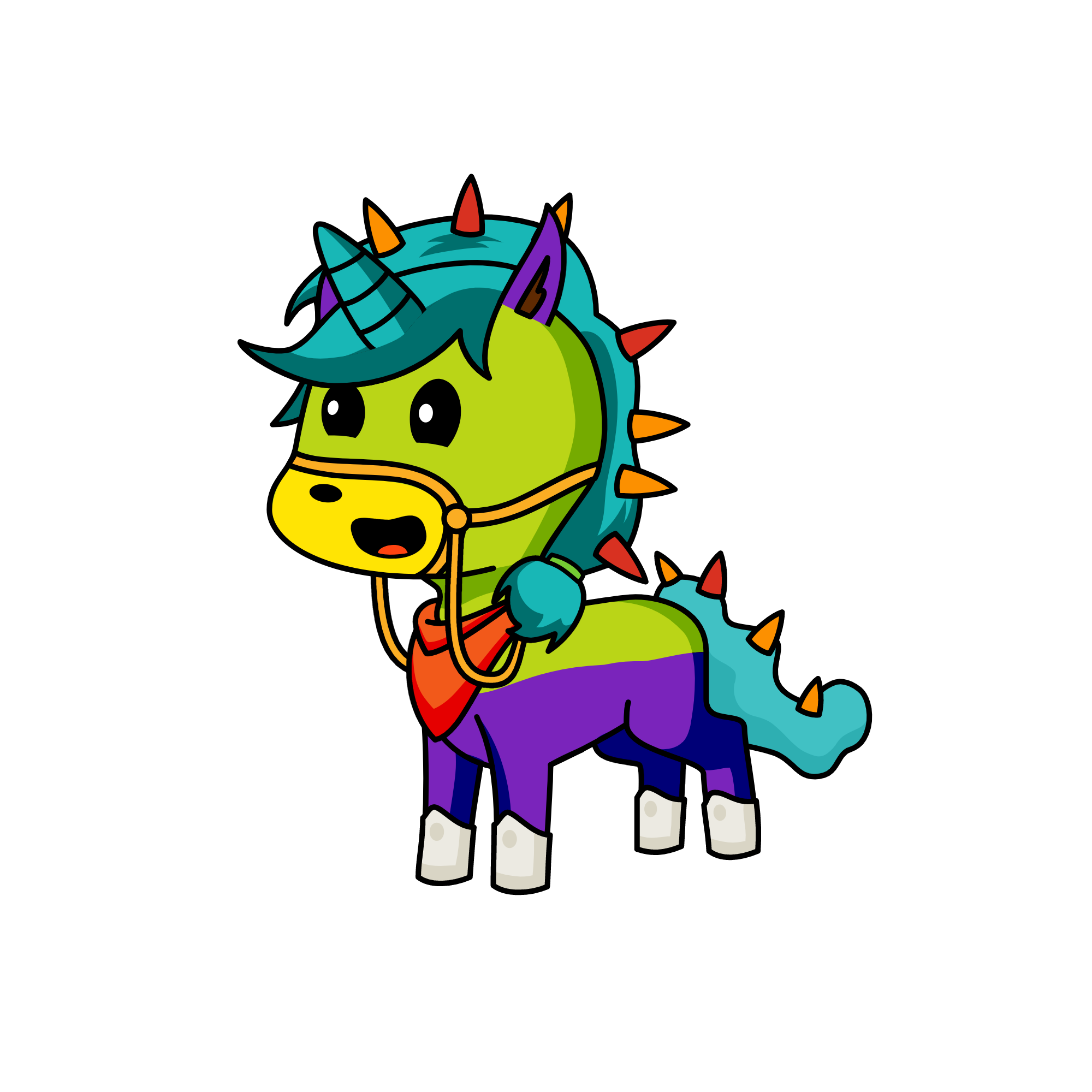 Queen Sophie Amber, the unicorn