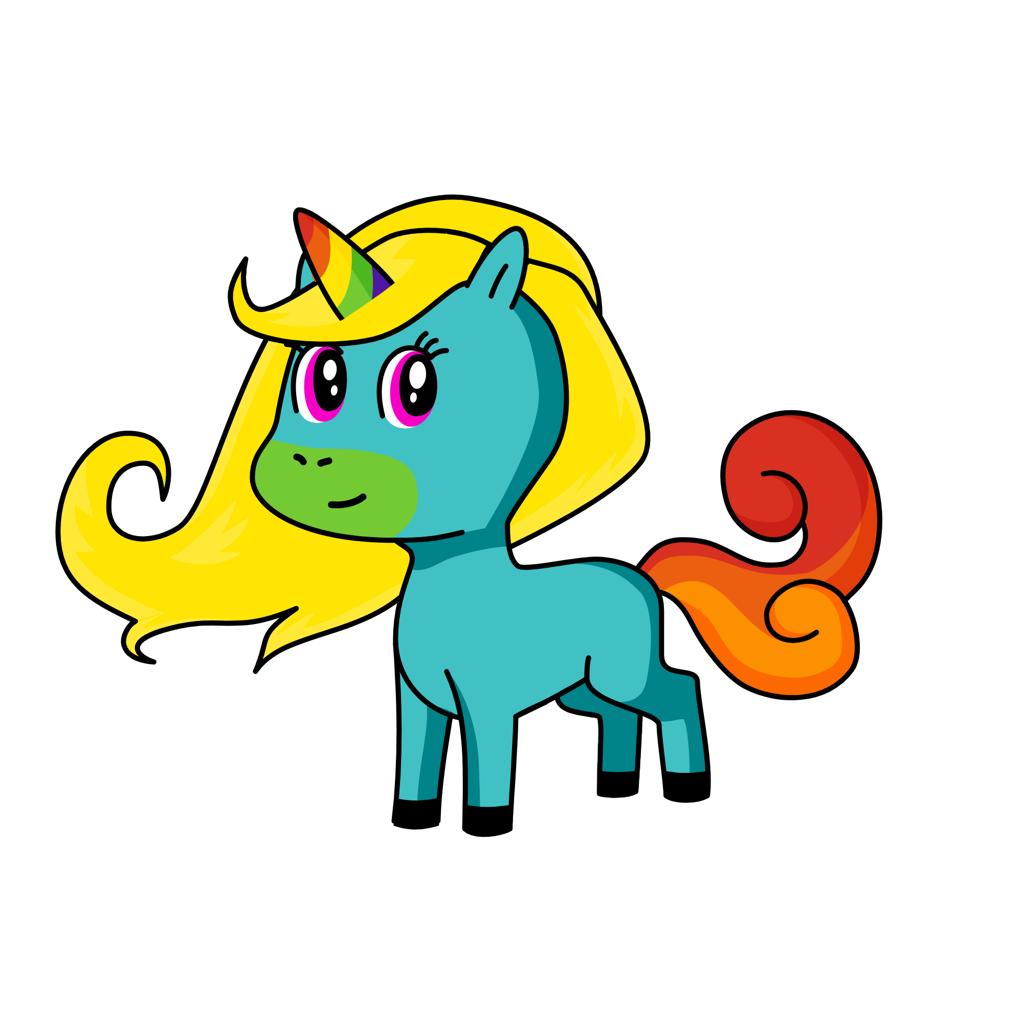 rainbow, the unicorn