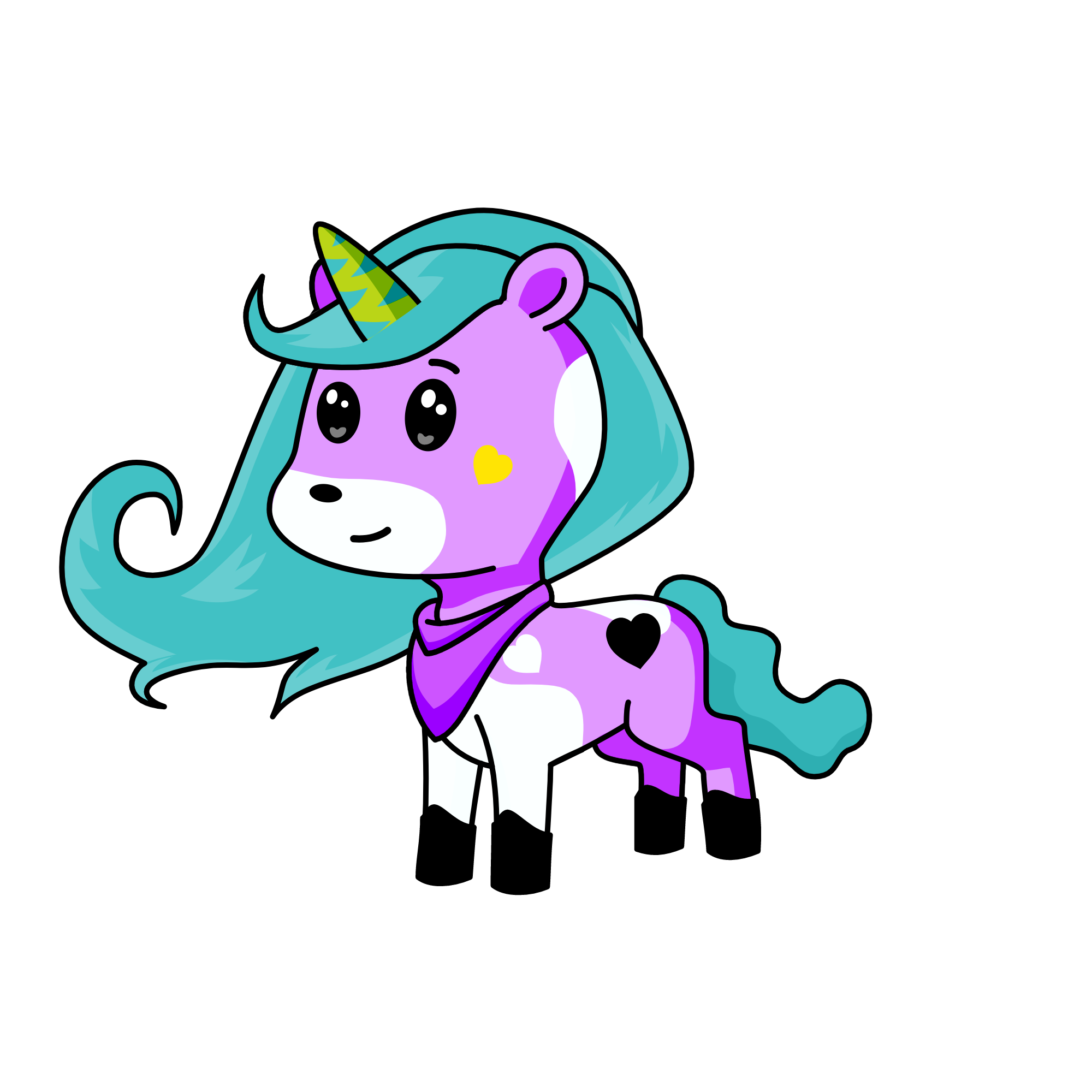 Giggles, the unicorn