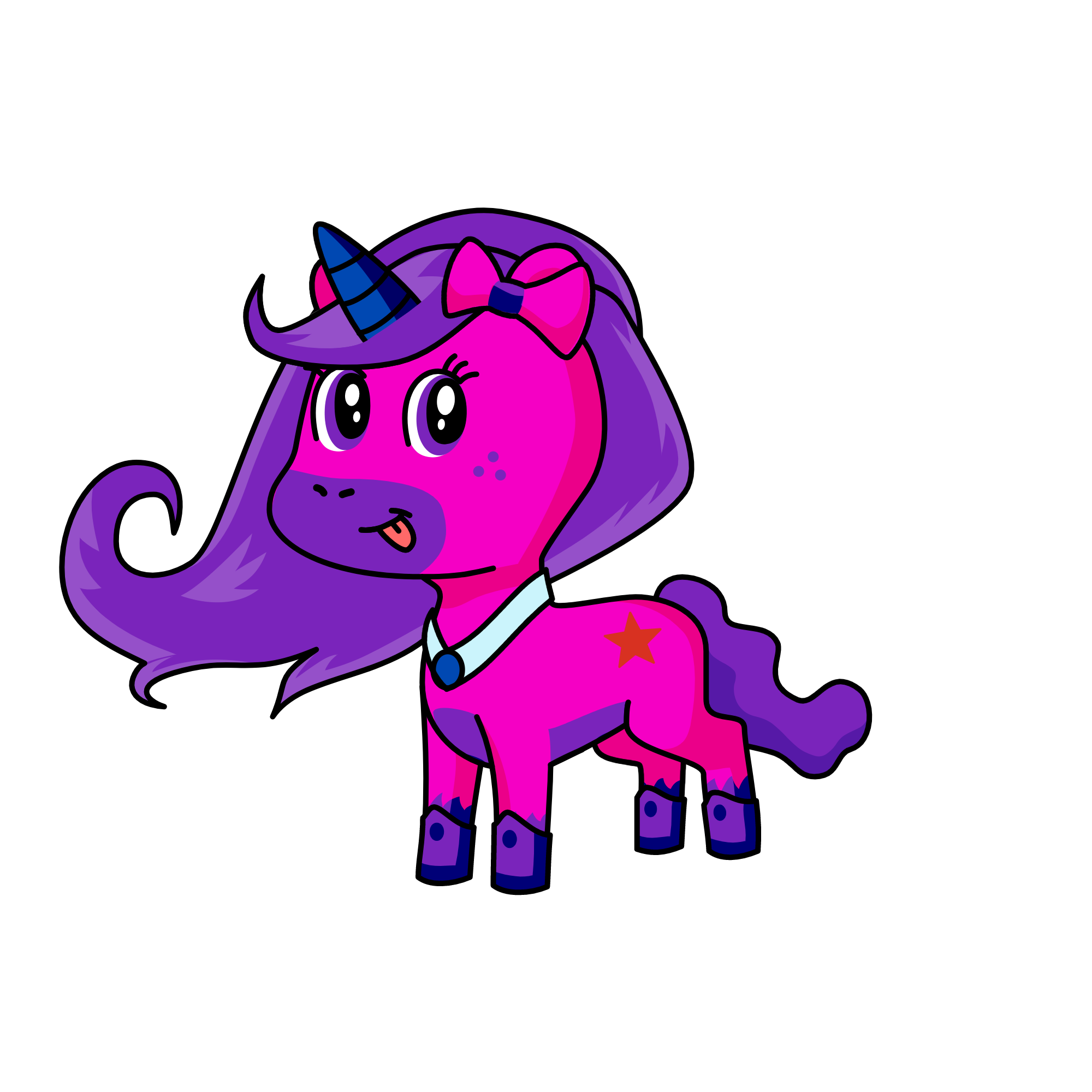 pinki, the unicorn