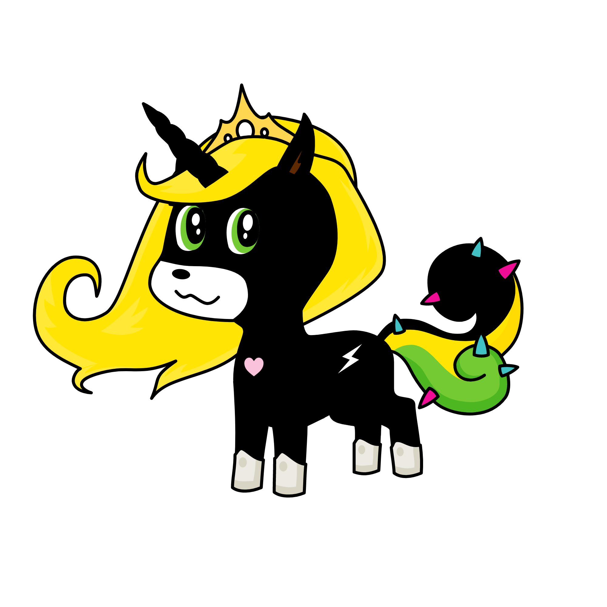 lady pony, the unicorn