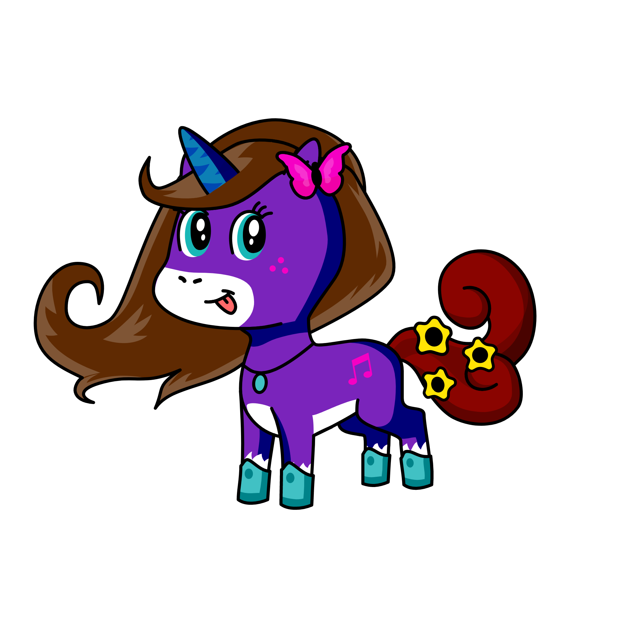 Evelyn, the unicorn