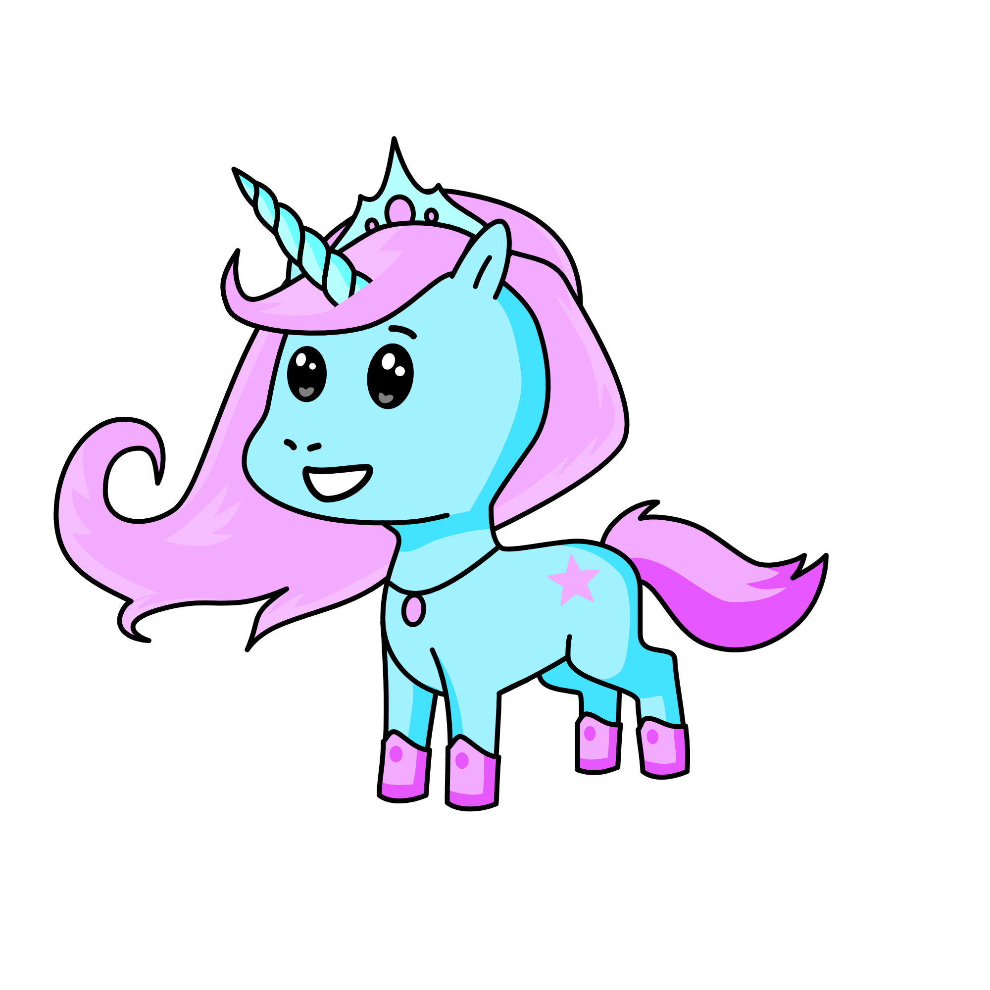 Snow Girl, the unicorn