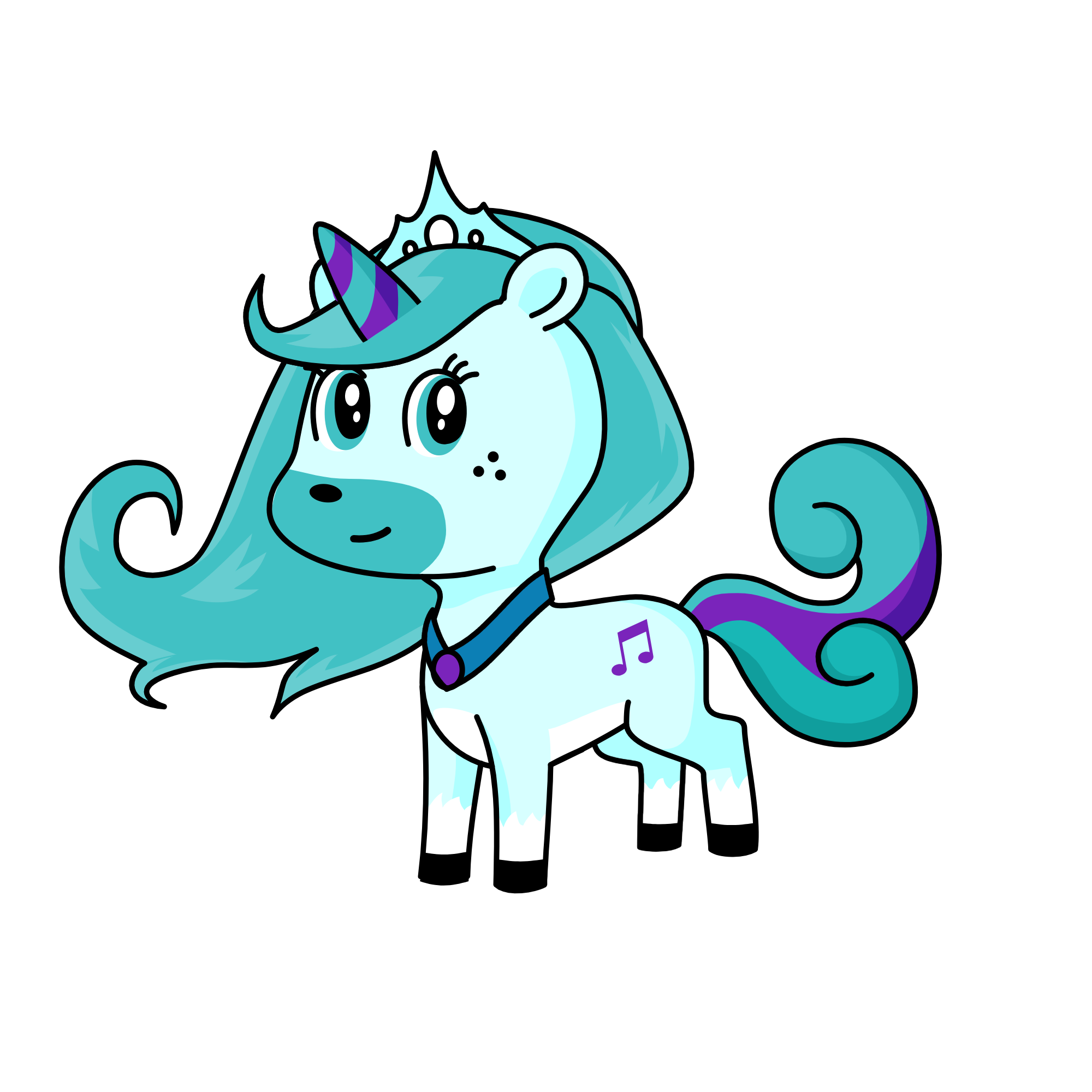 unicornio de nieve, the unicorn