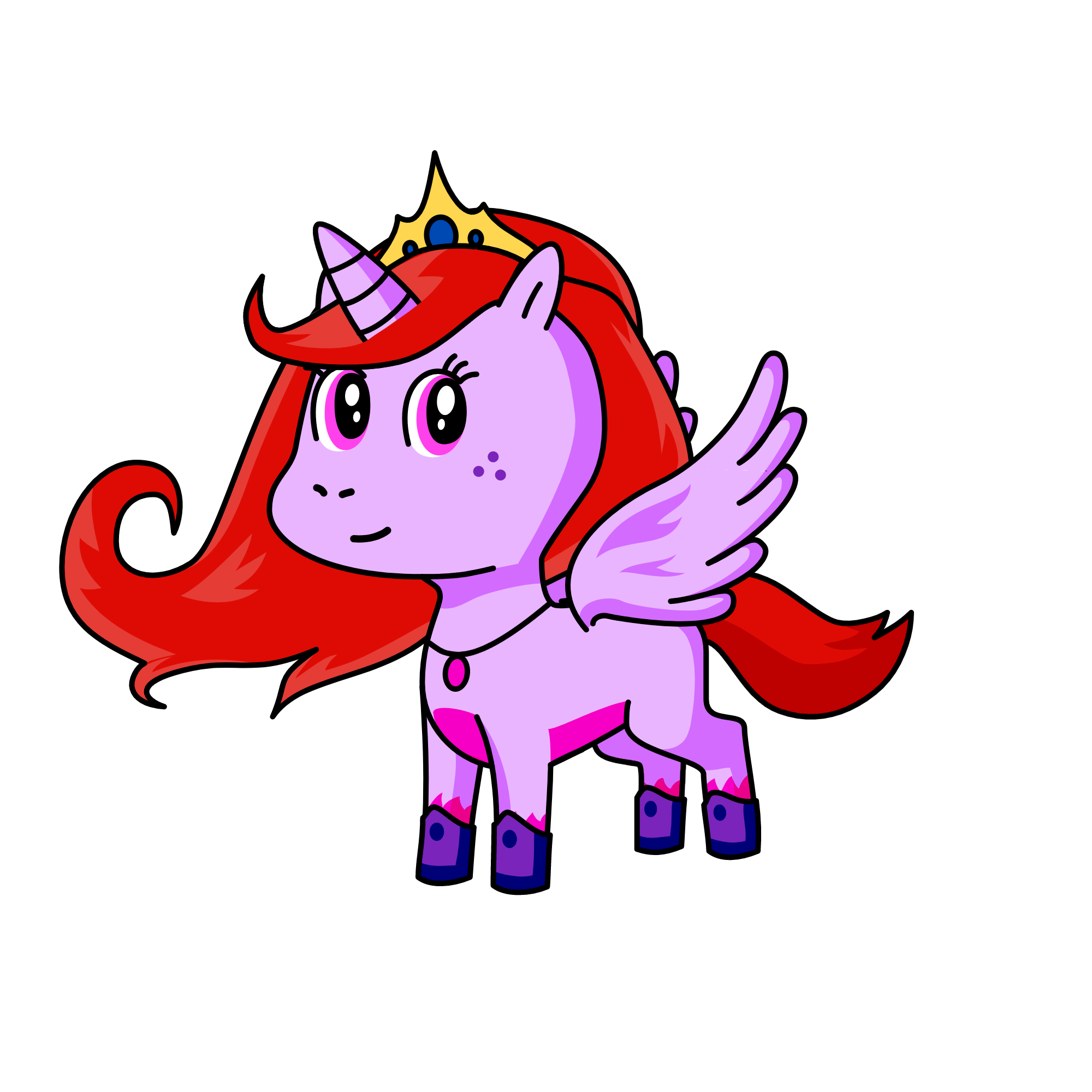 Tender joy, the unicorn