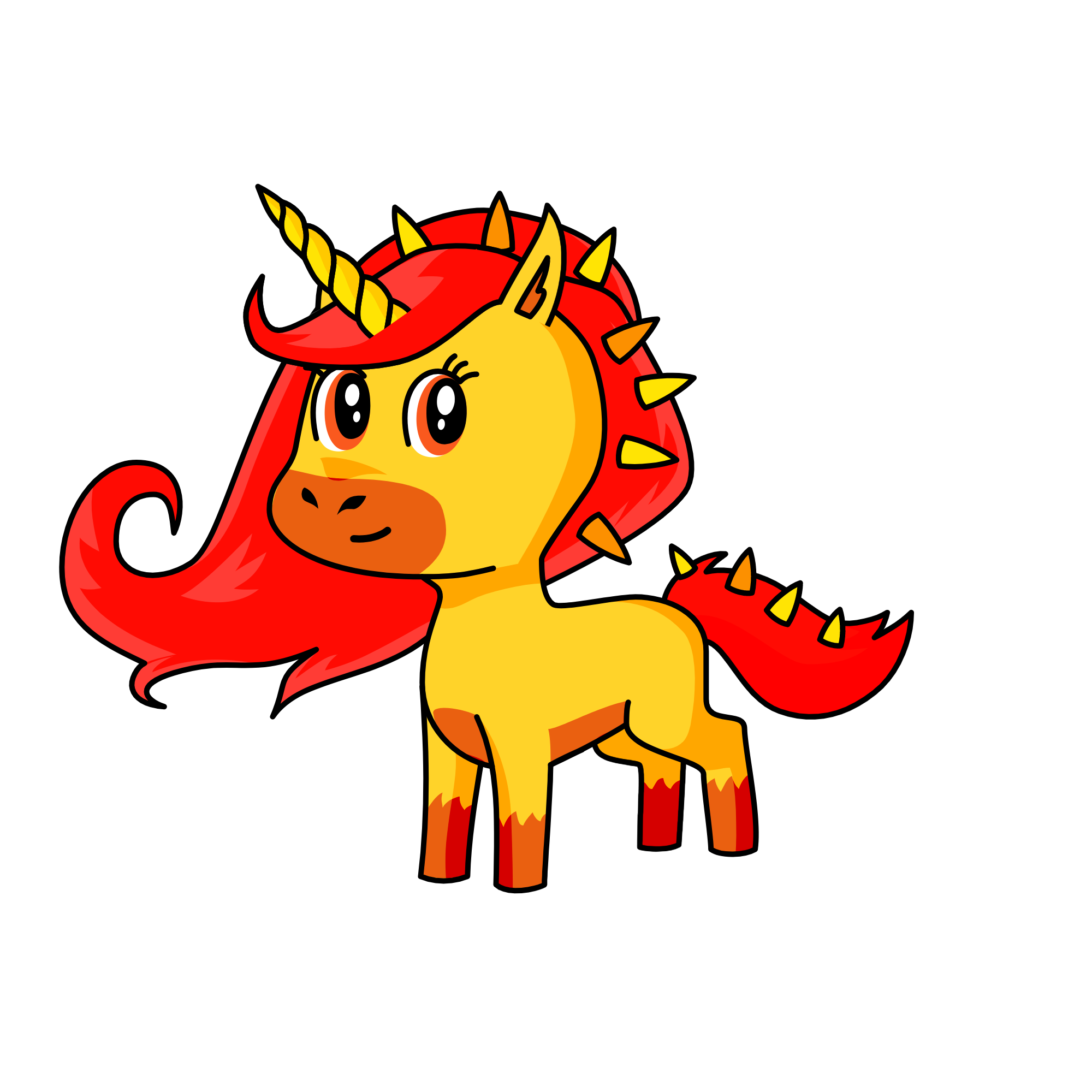 The Fire Unicorn, the unicorn