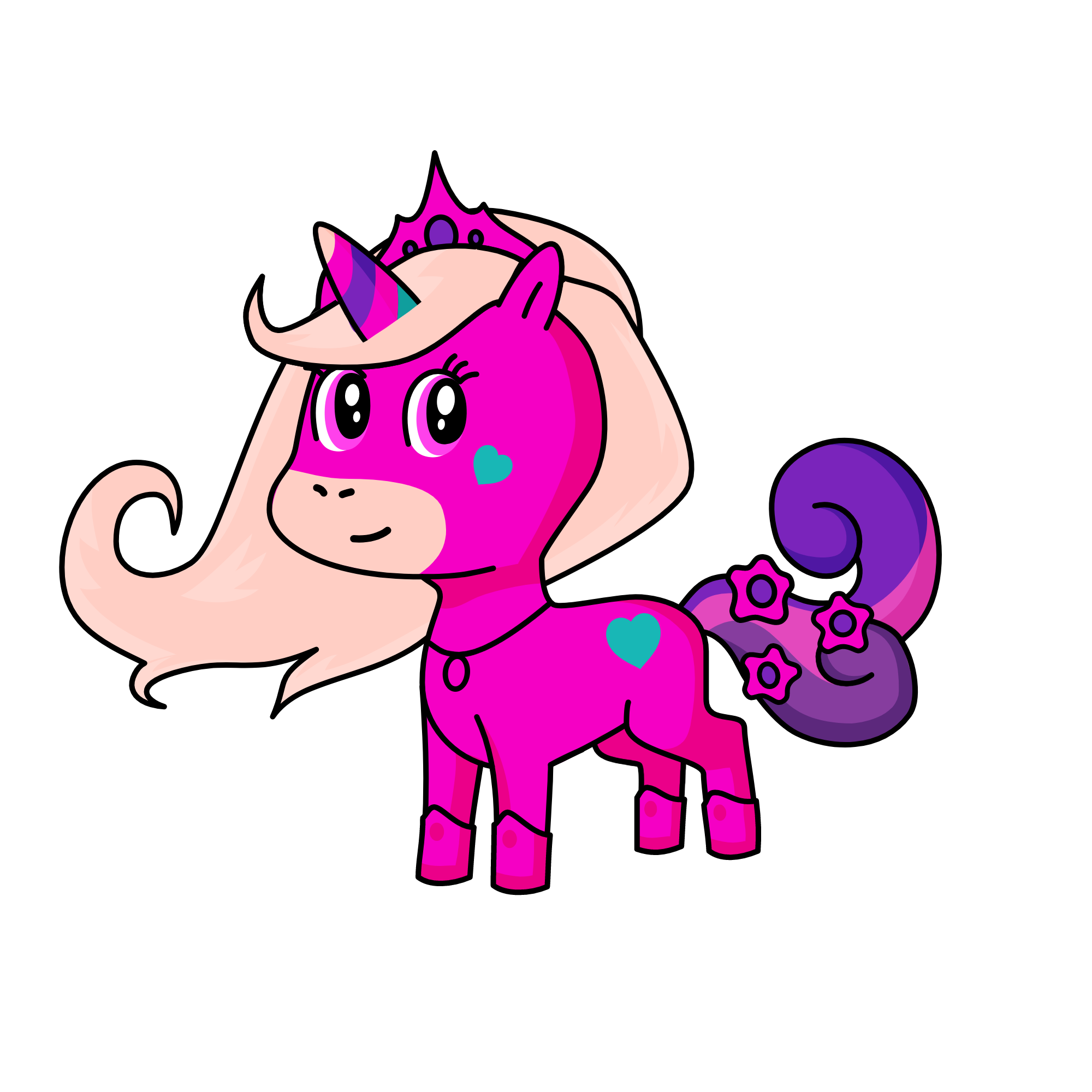 Queen Leylani, the unicorn