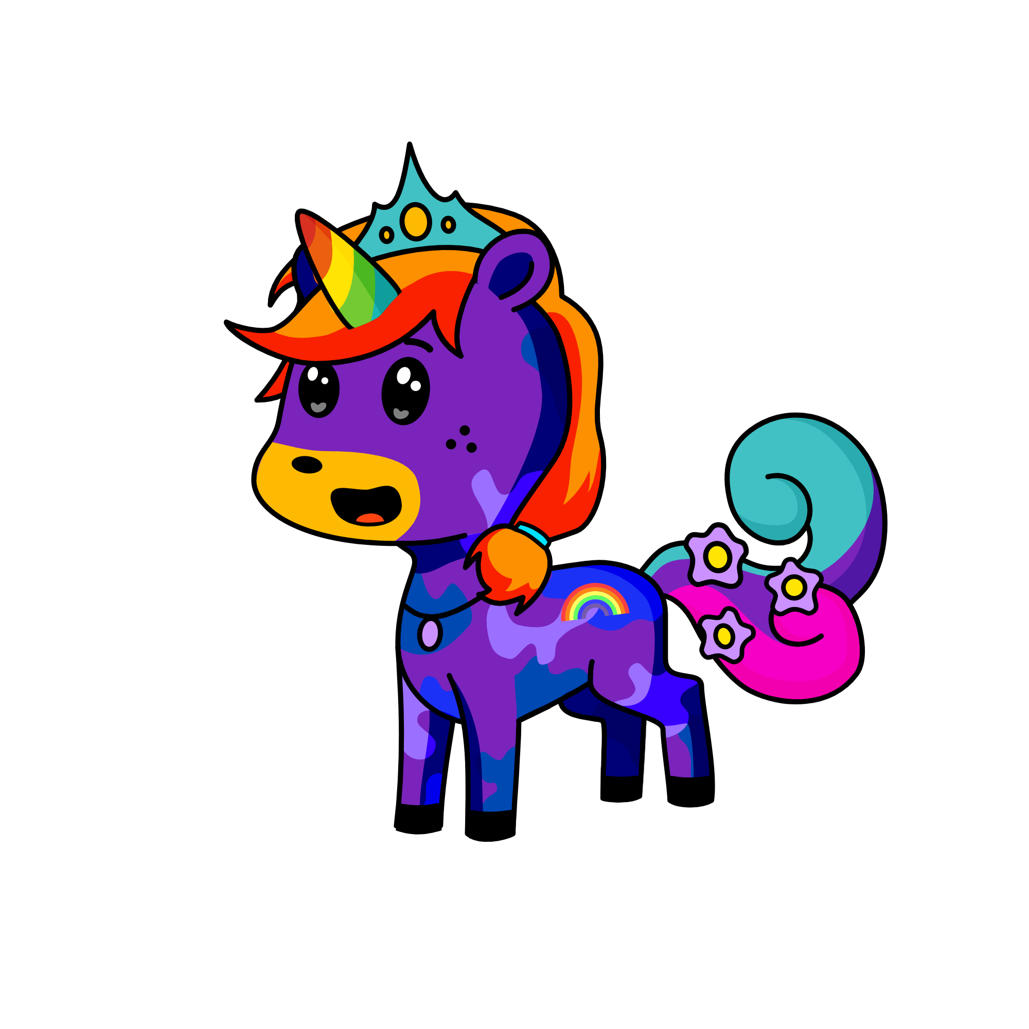 Rainby, the unicorn