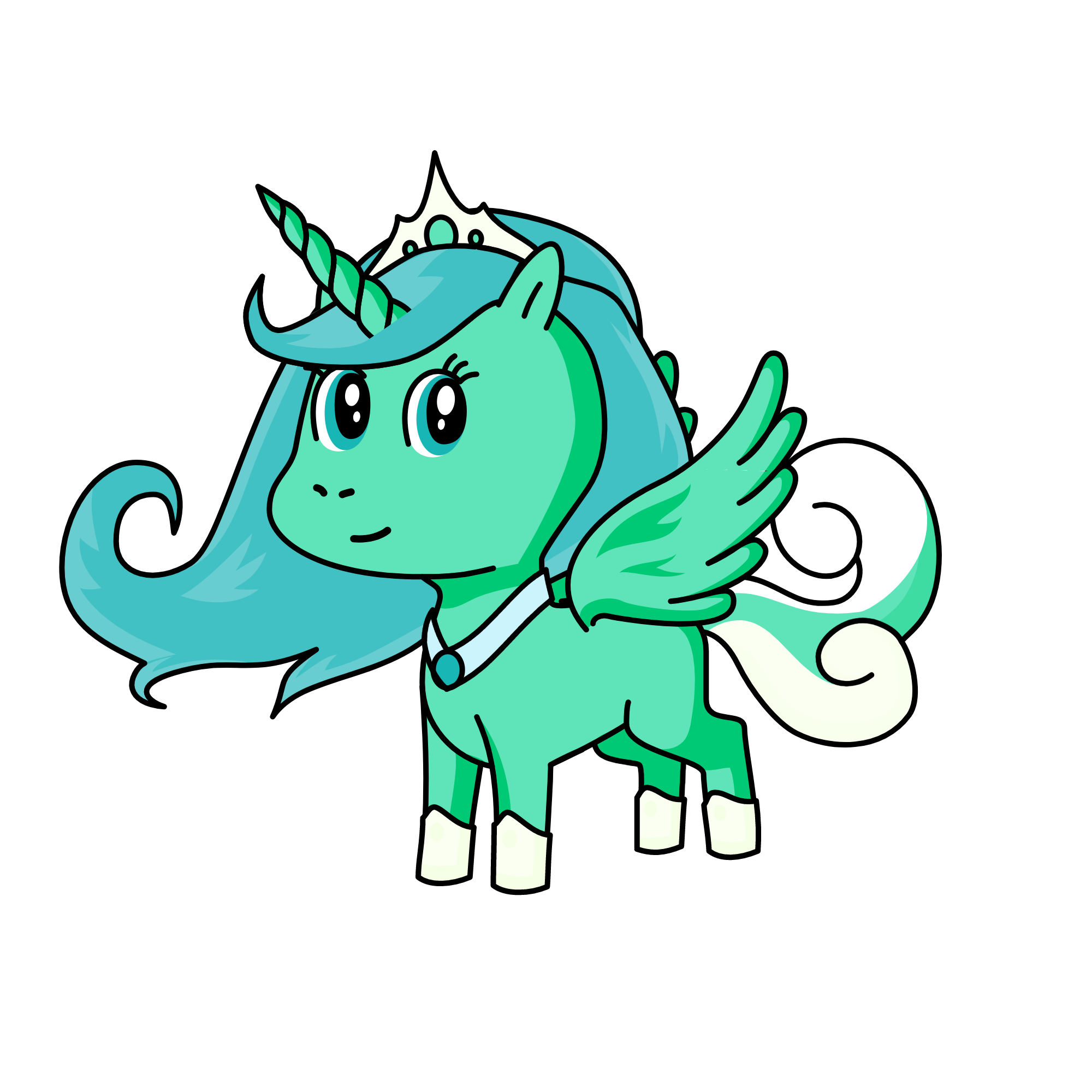 blueberry milk princess, the unicorn