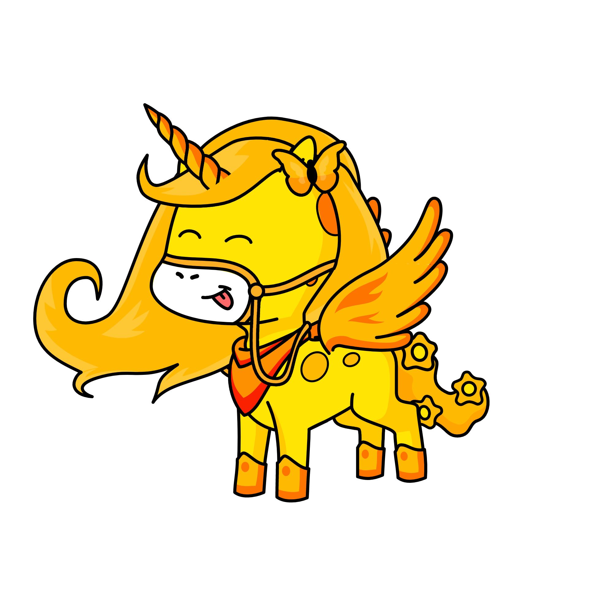 floral, the unicorn