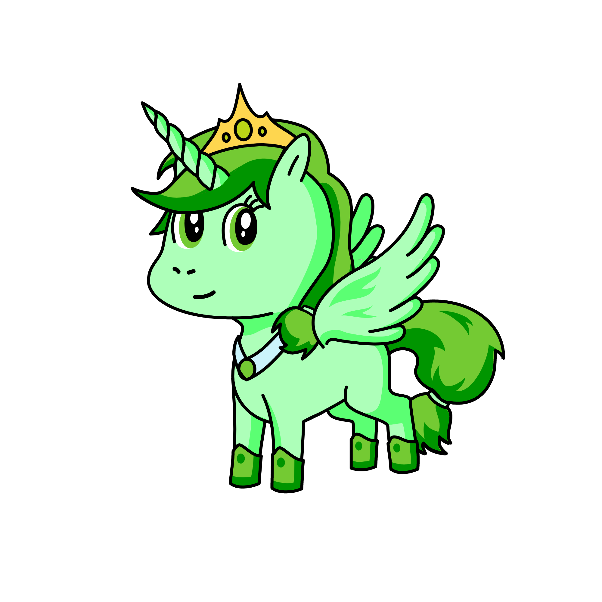 apple milk princess, the unicorn