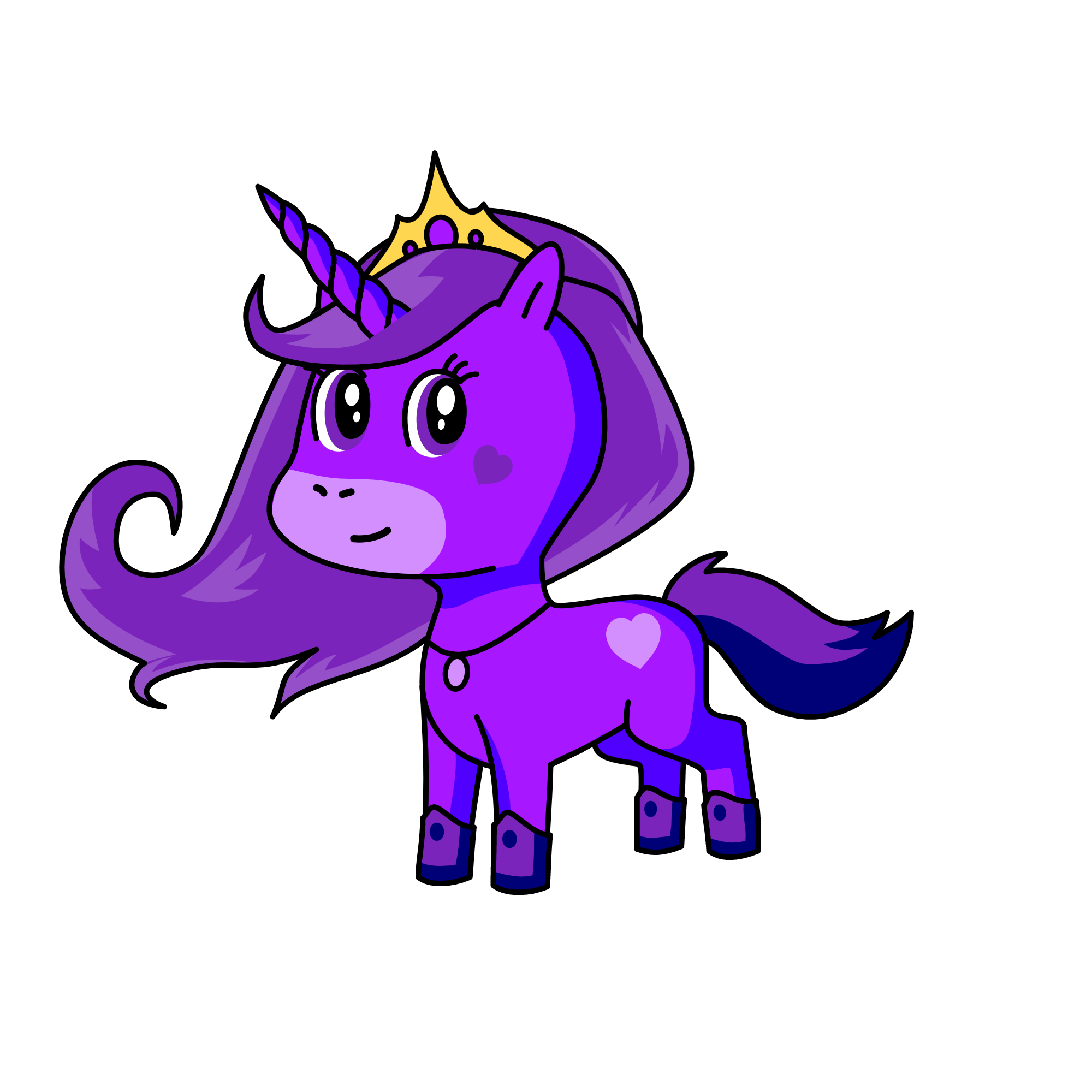 Violet, the unicorn