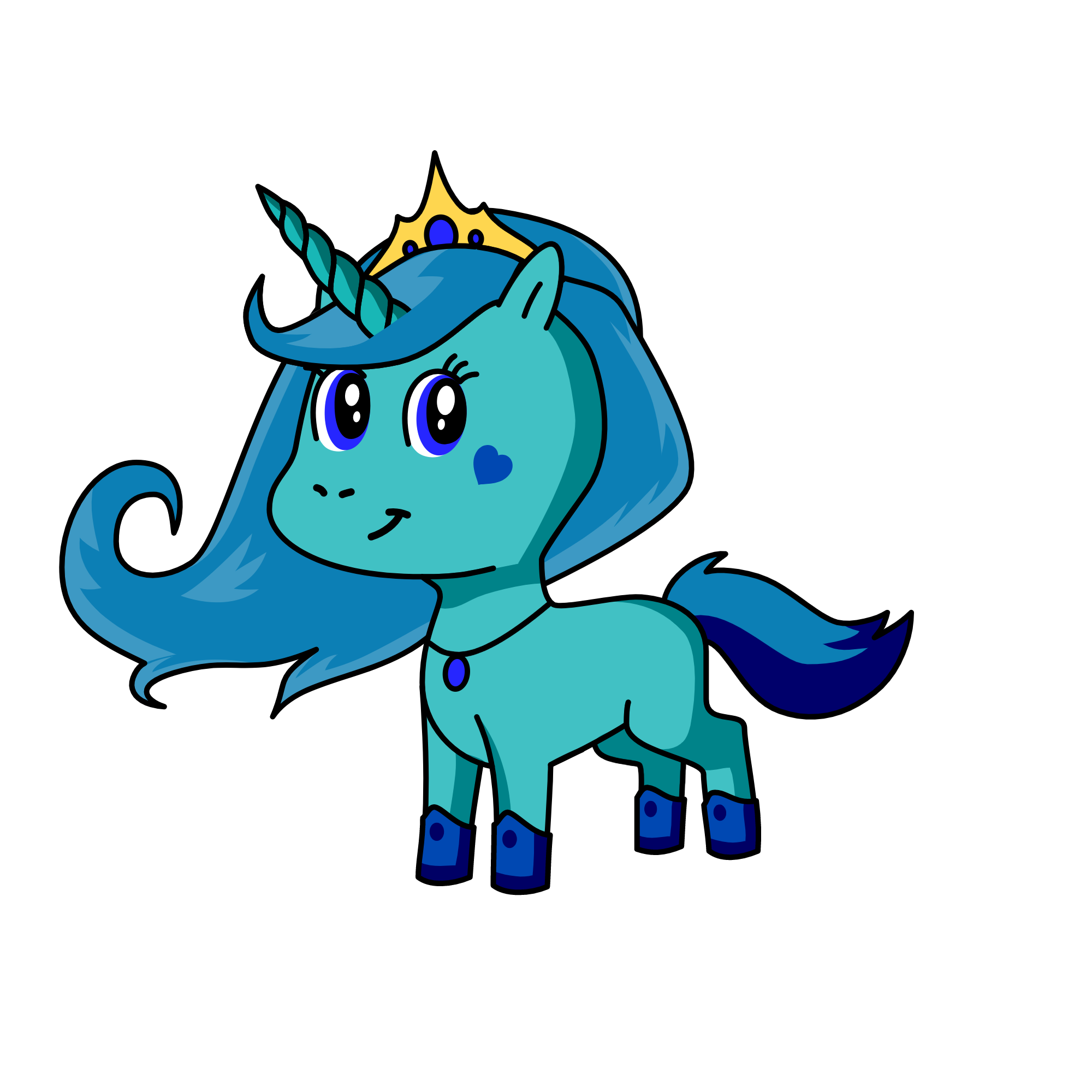 Bluesea, the unicorn