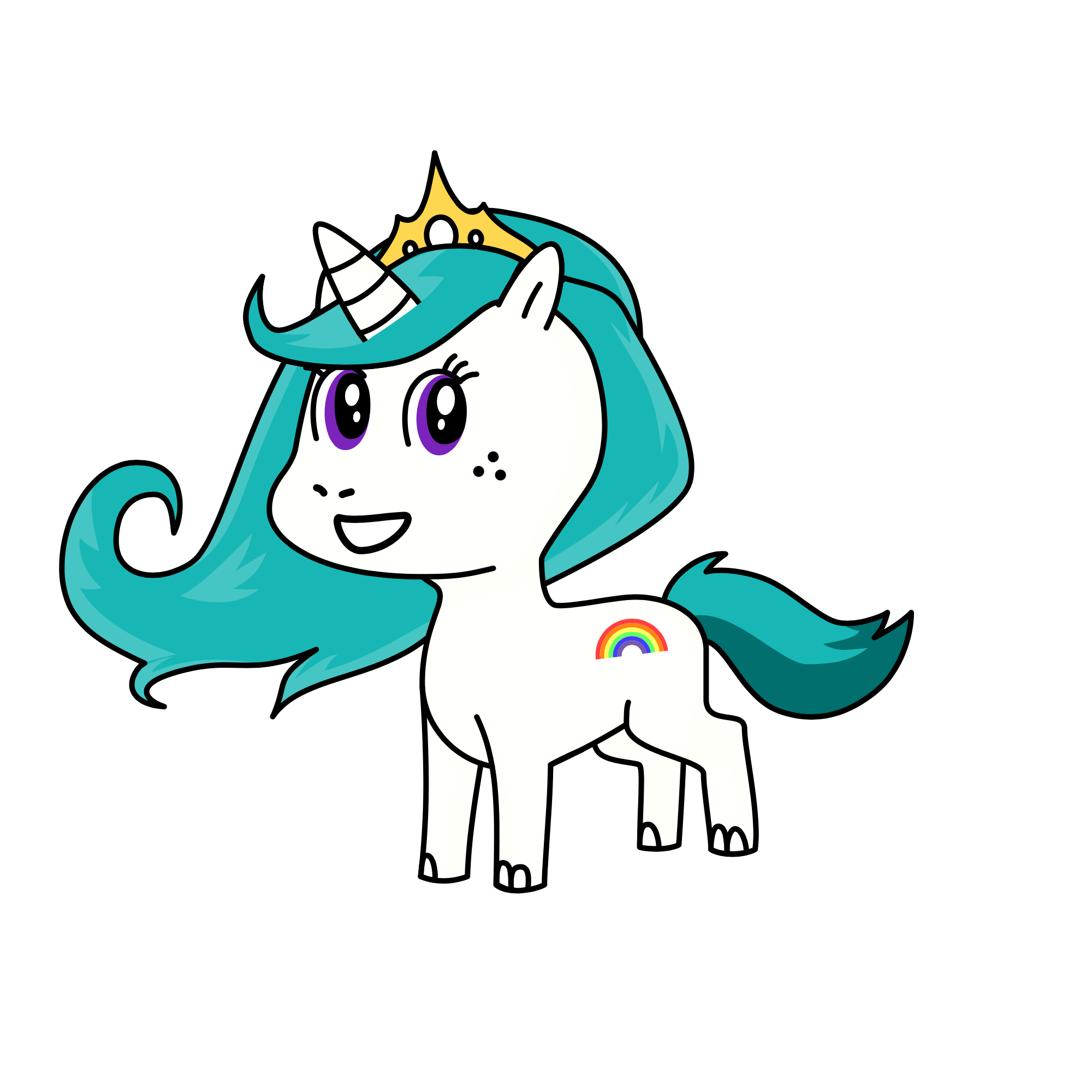 Queen of Crystal, the unicorn