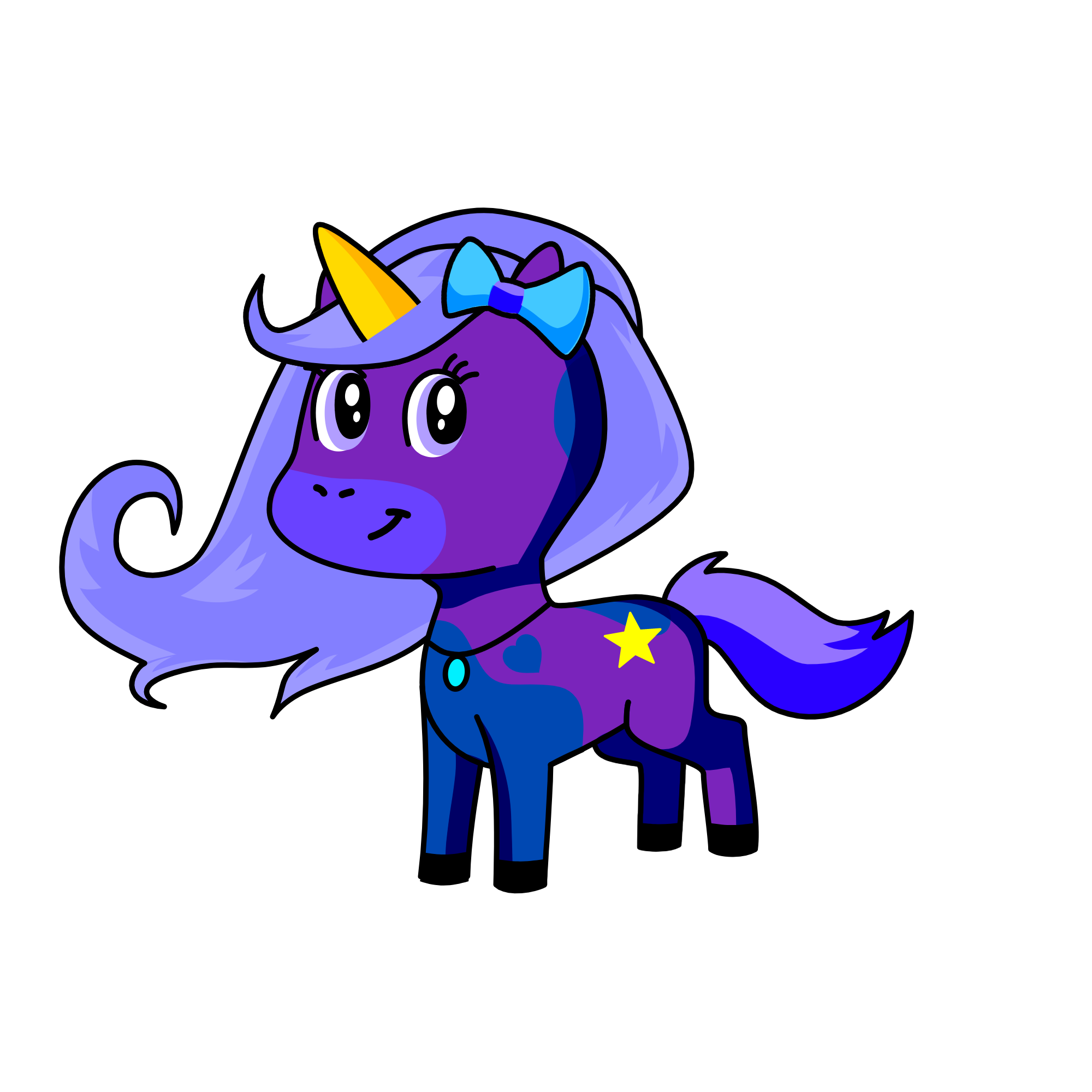 Moonlight, the unicorn