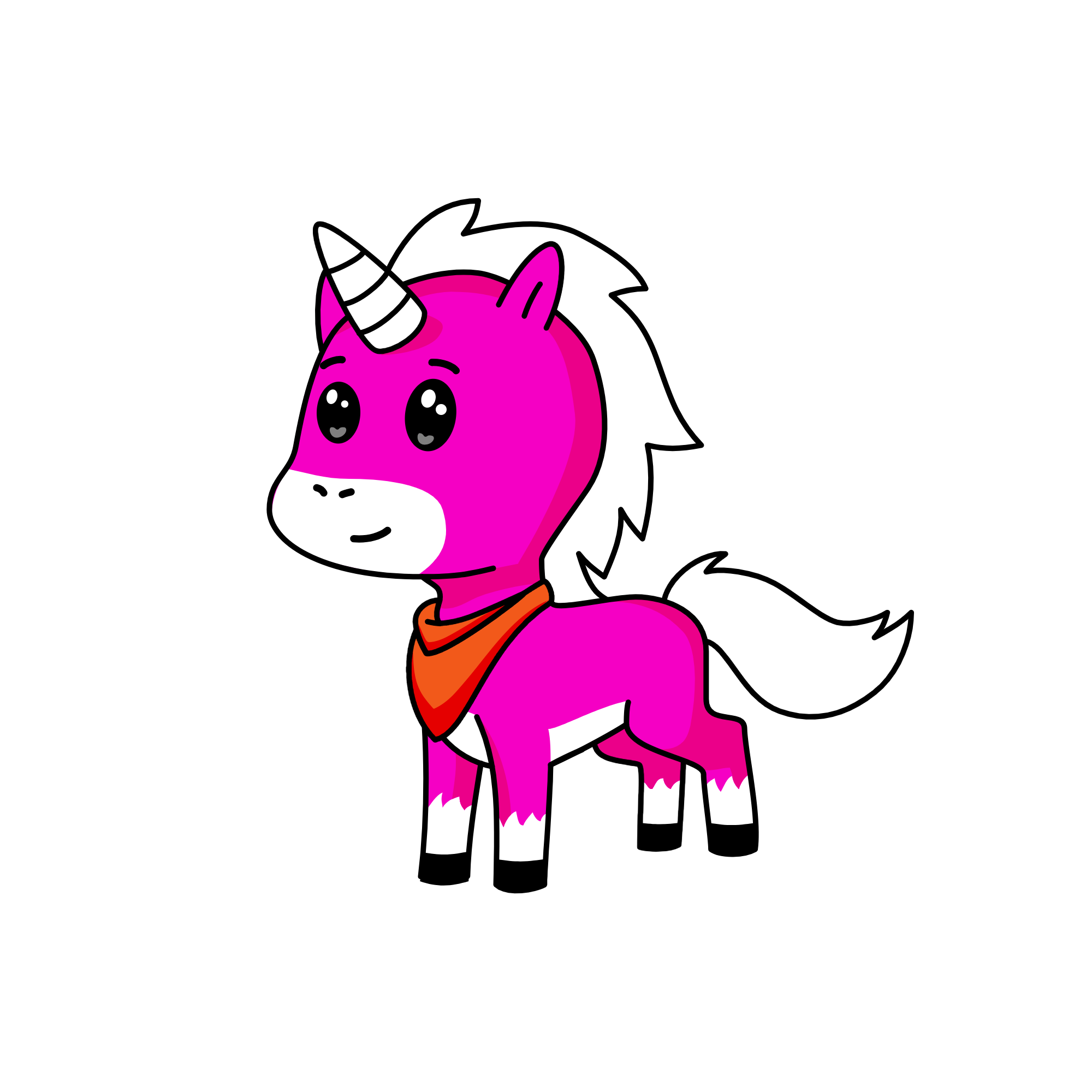 Pinky, the unicorn