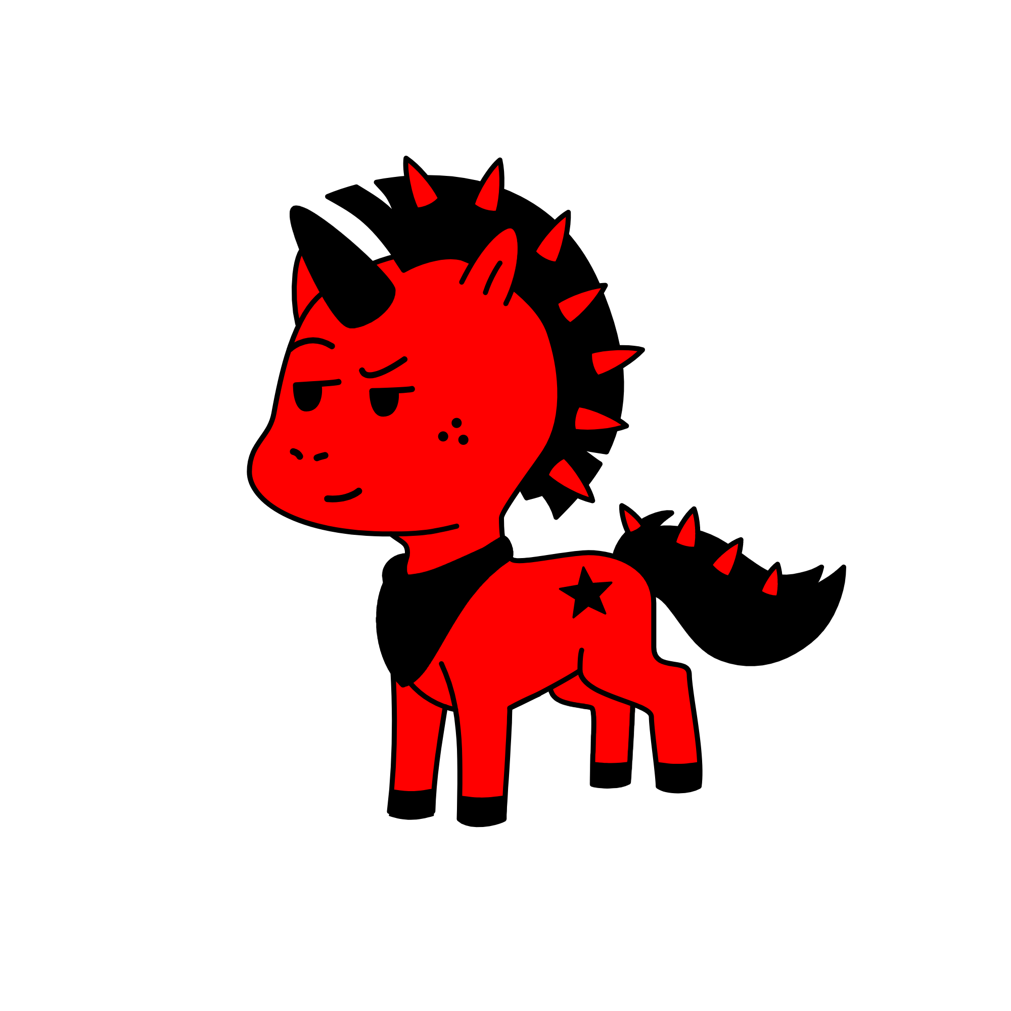 devil boy, the unicorn