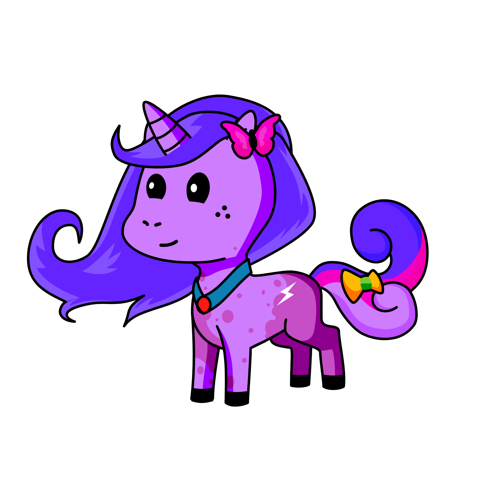 violet, the unicorn