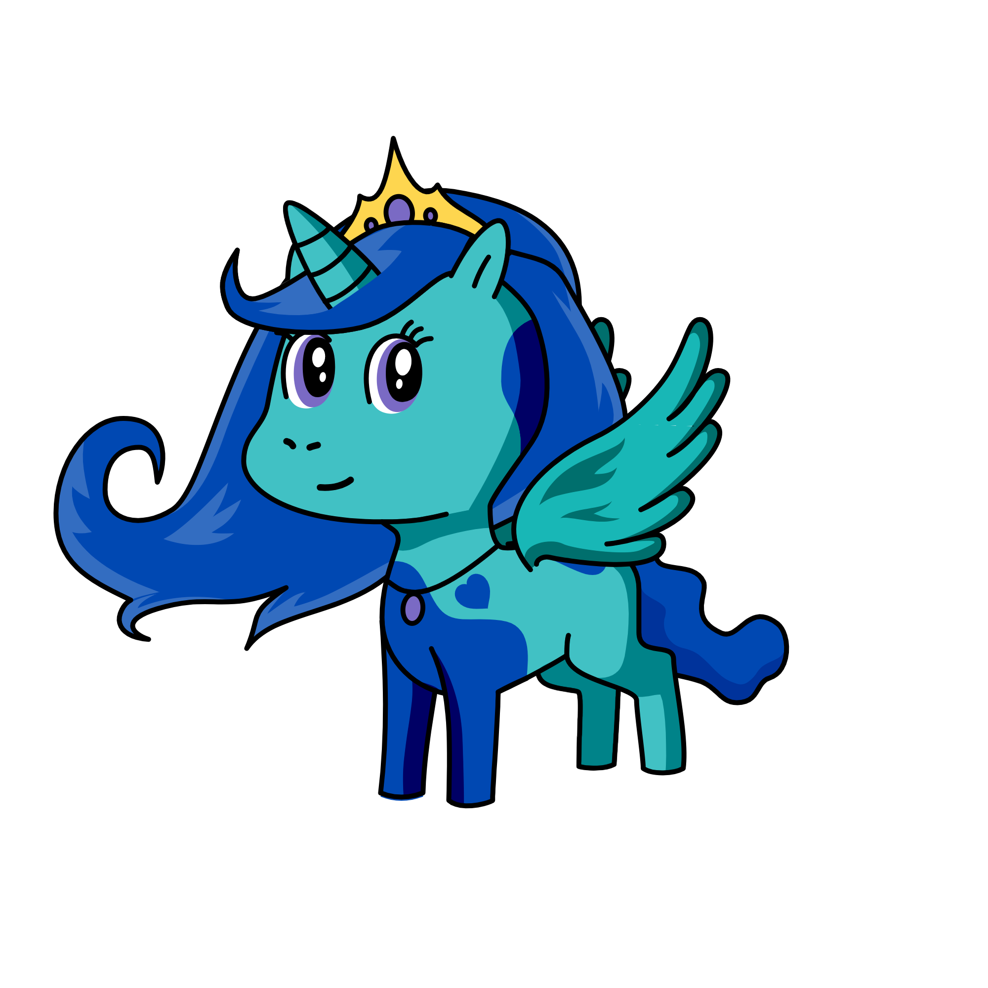 Sea sky, the unicorn