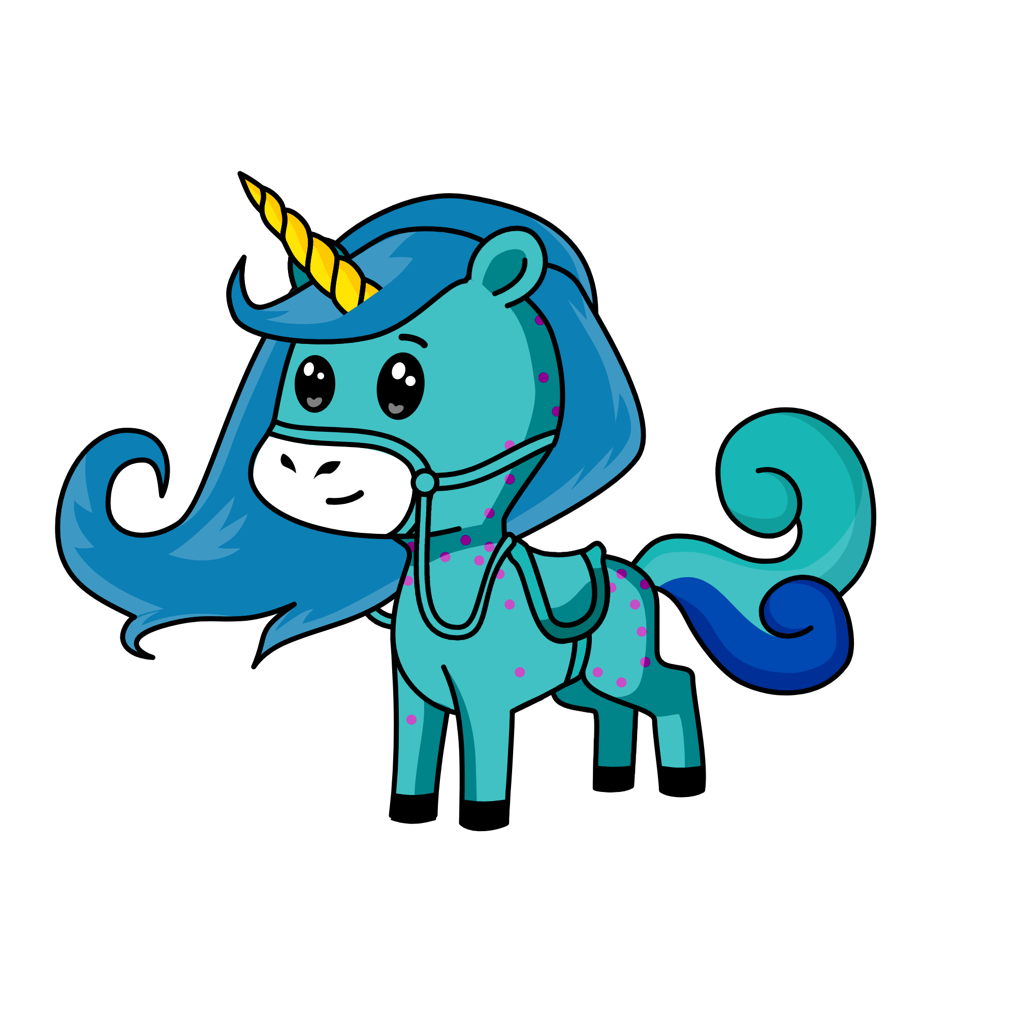 bluevera, the unicorn