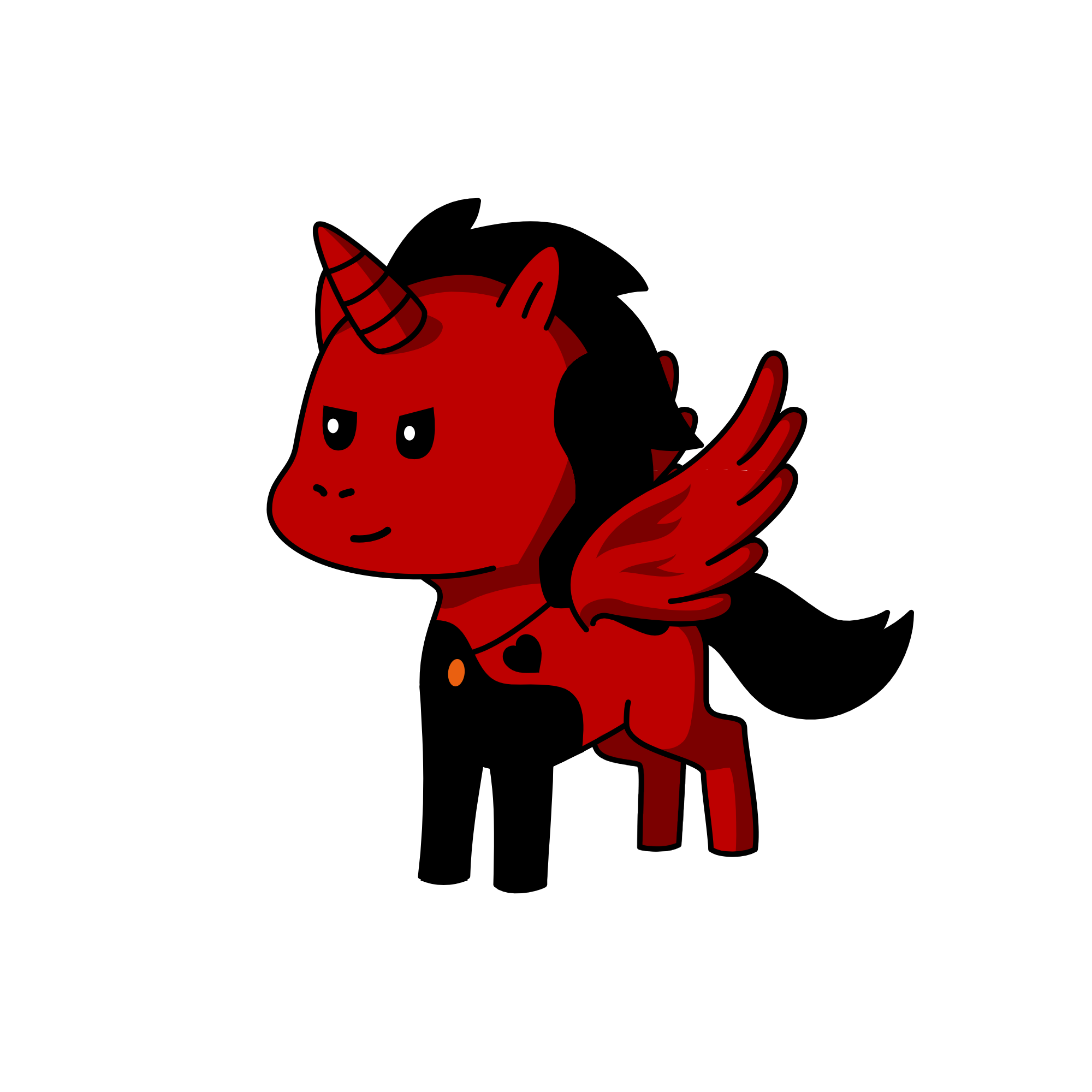 Burn, the unicorn