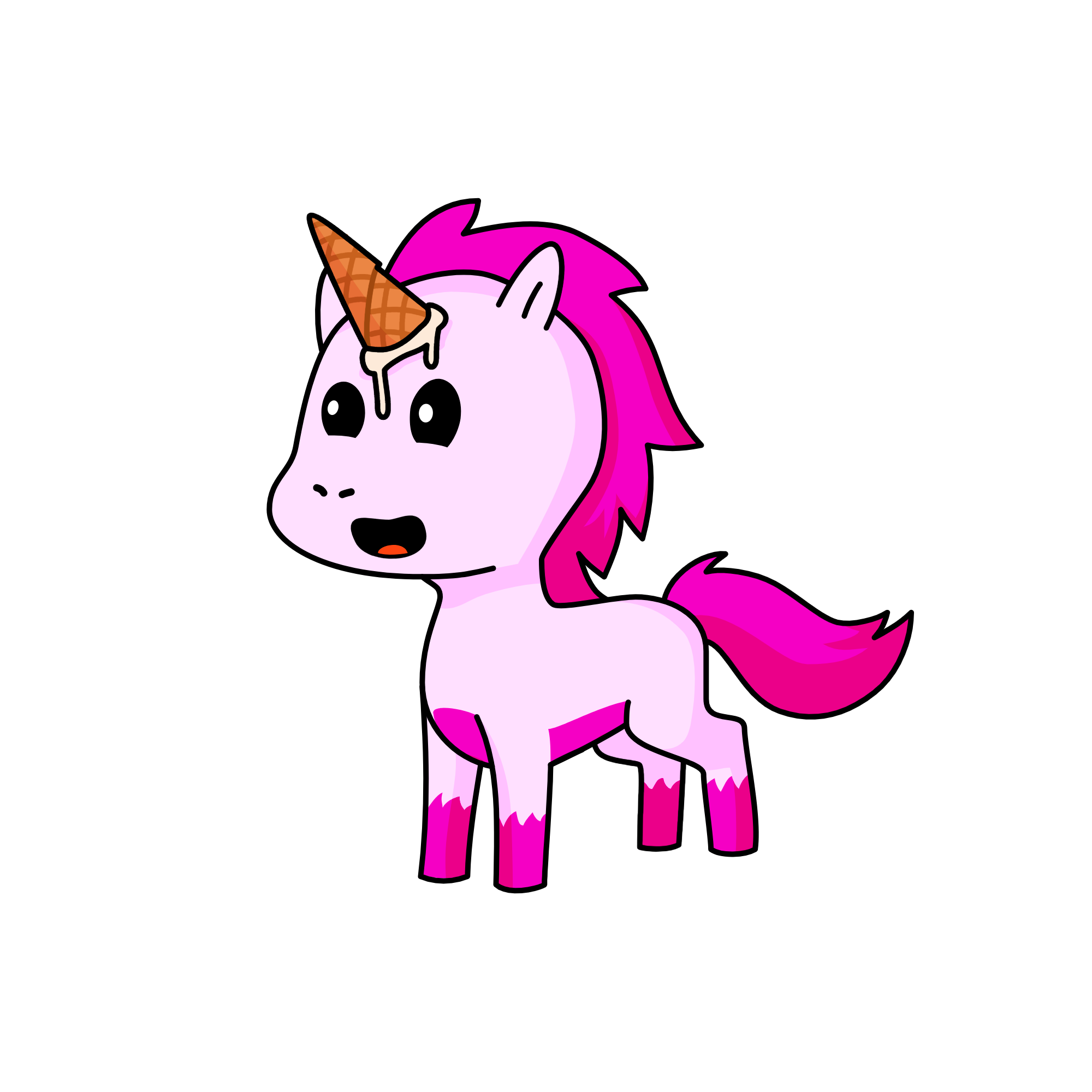 Strawberry Ice Cream, the unicorn