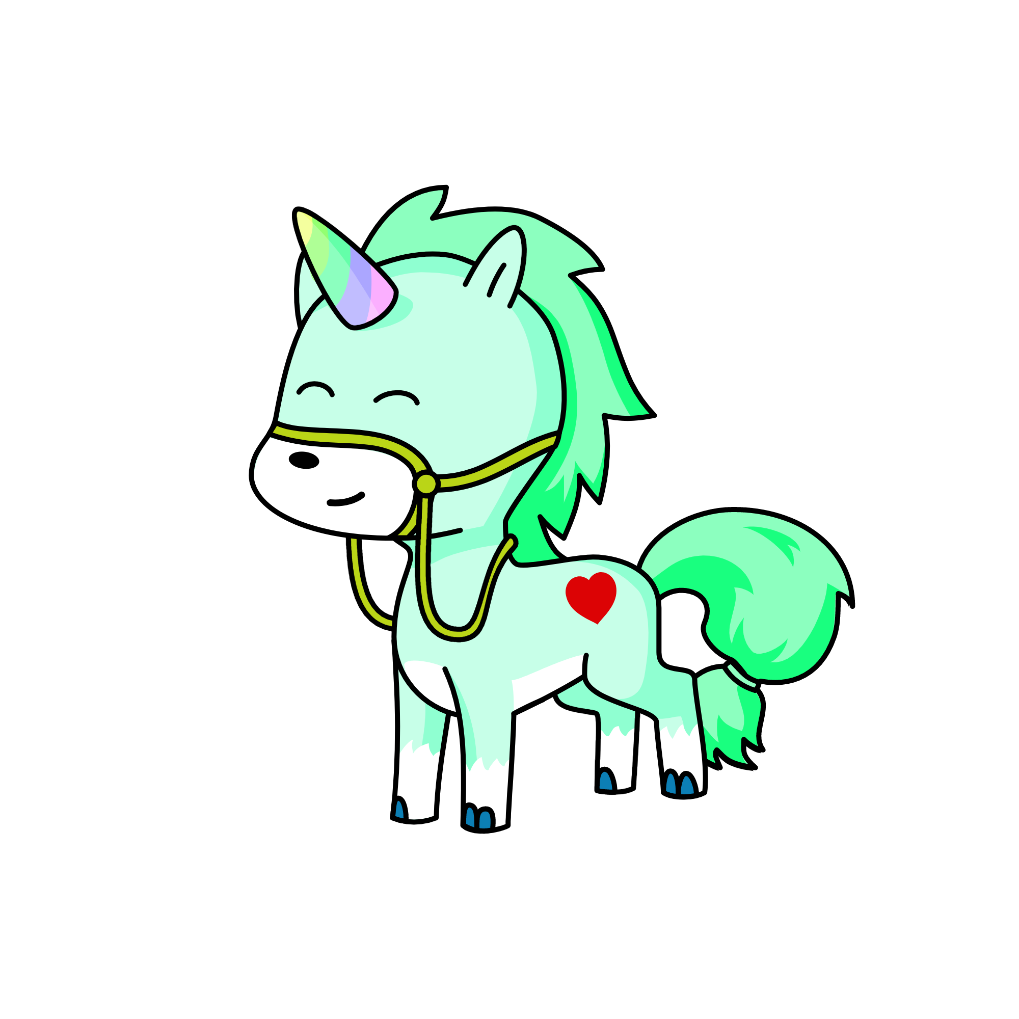 pastel love, the unicorn