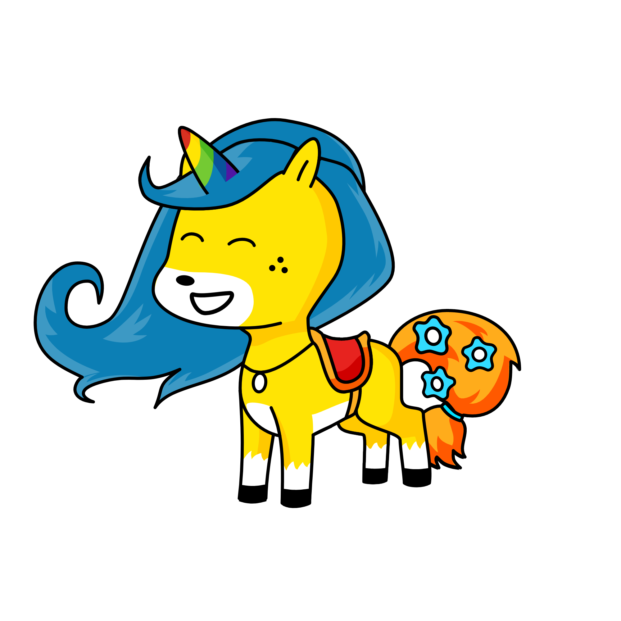 rainbow dash, the unicorn