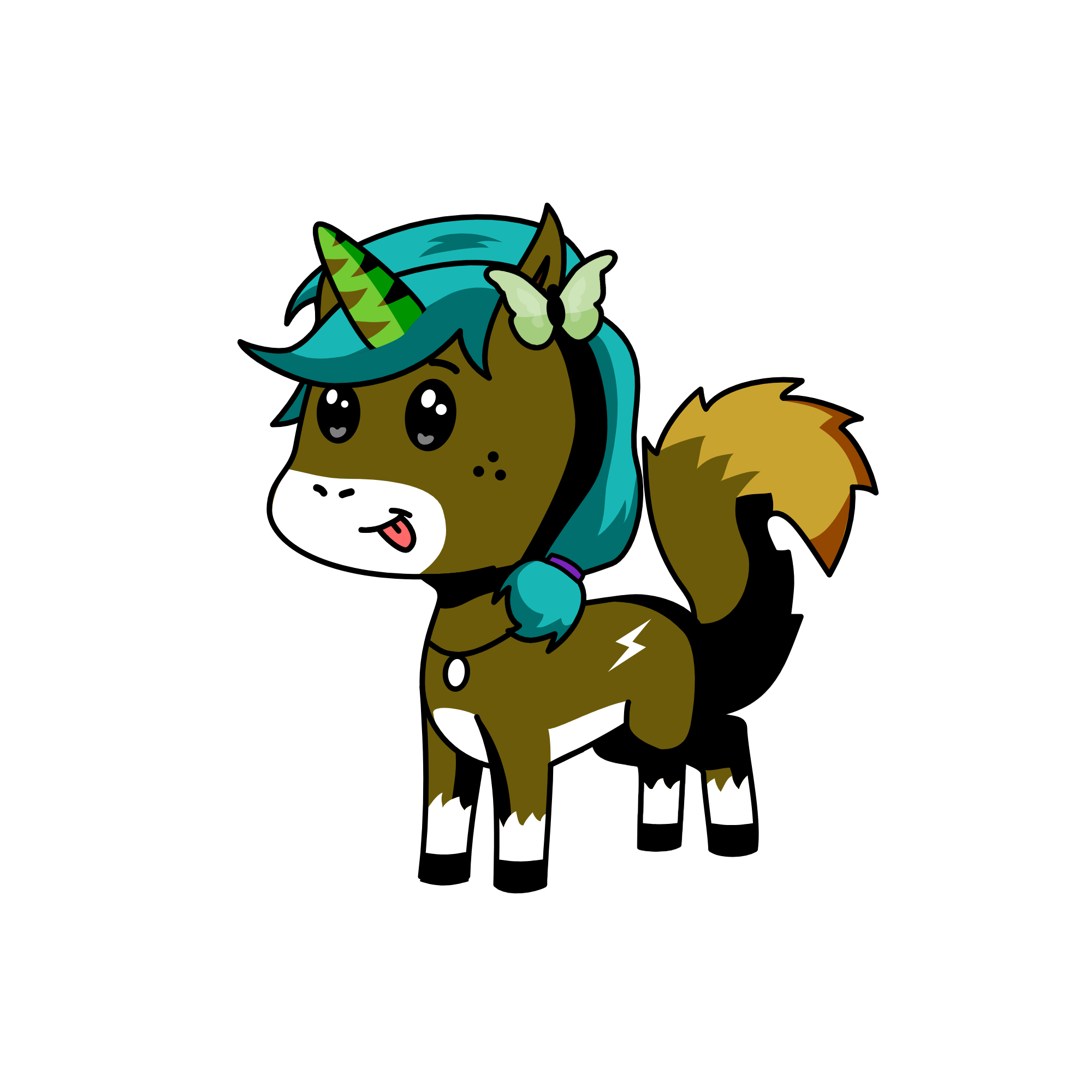 wolf gurl, the unicorn