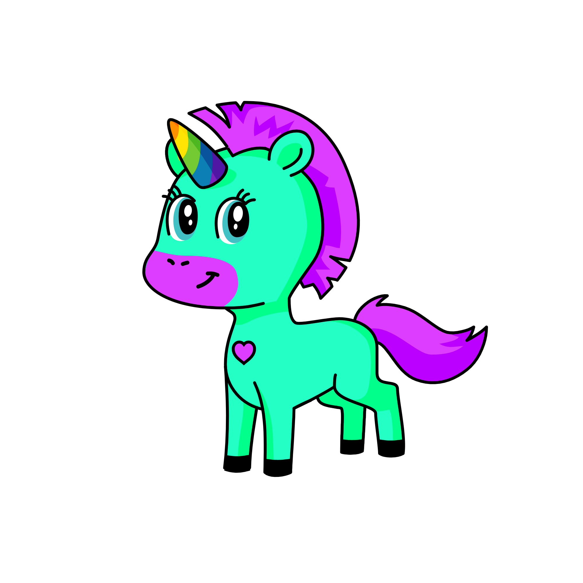 pinkiblu, the unicorn
