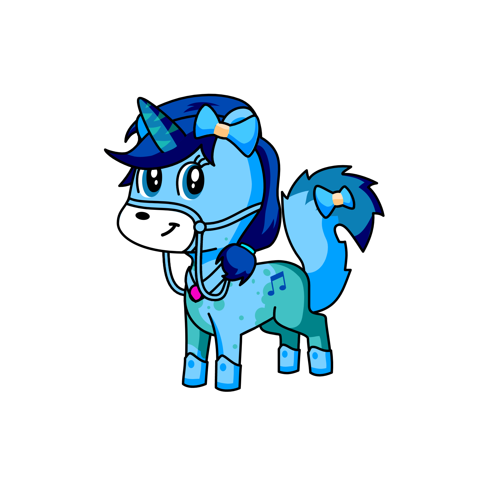 Bluey, the unicorn