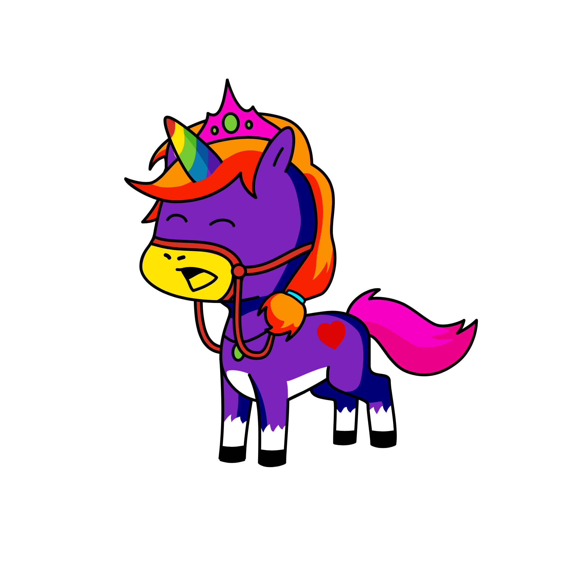 Violet, the unicorn