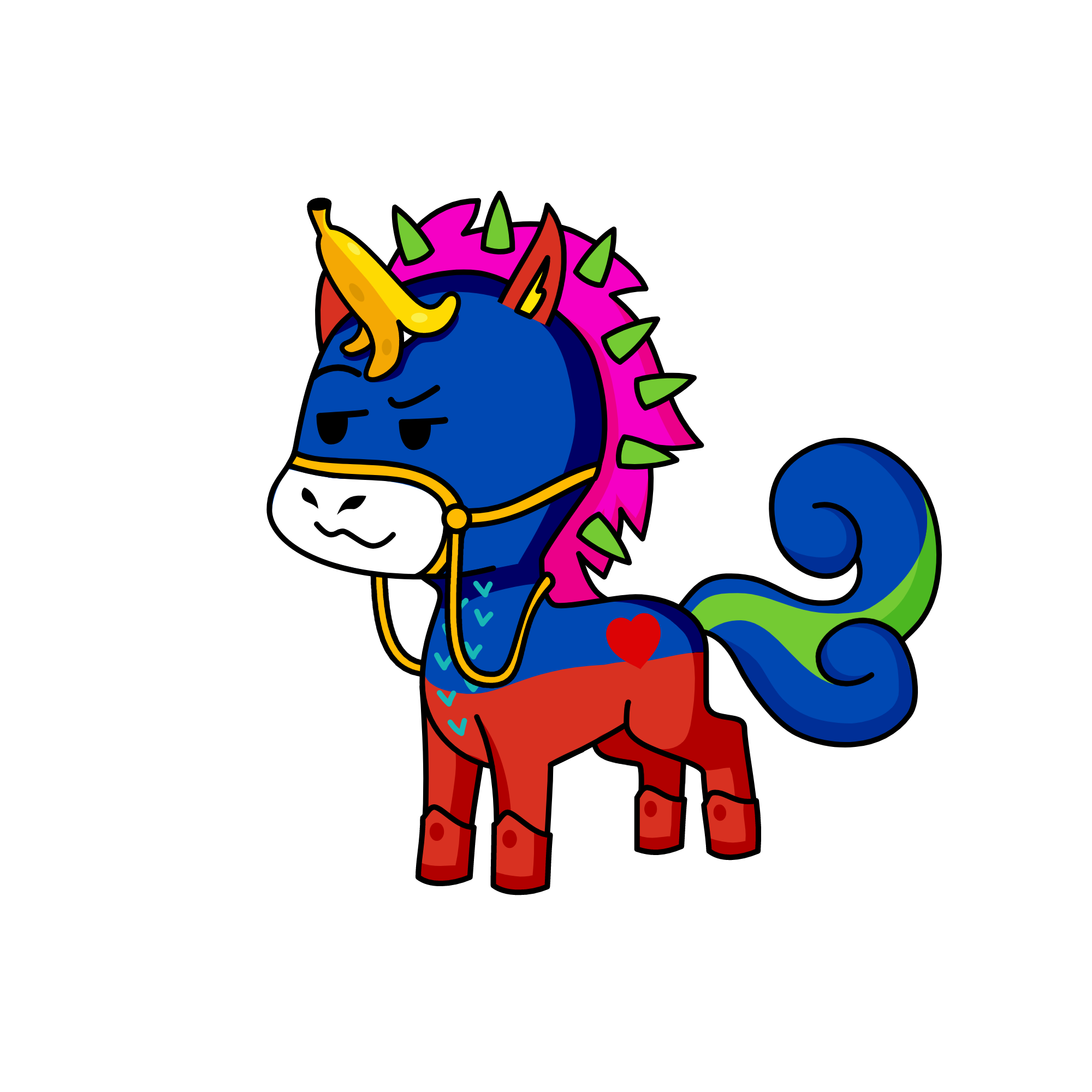 Ponie, the unicorn