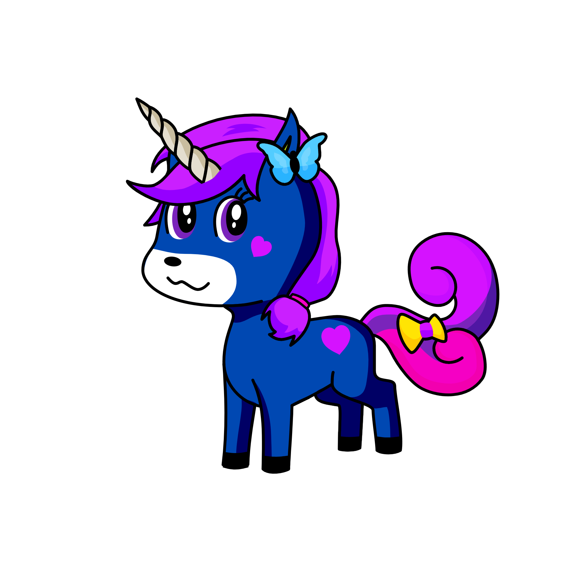 smiley, the unicorn