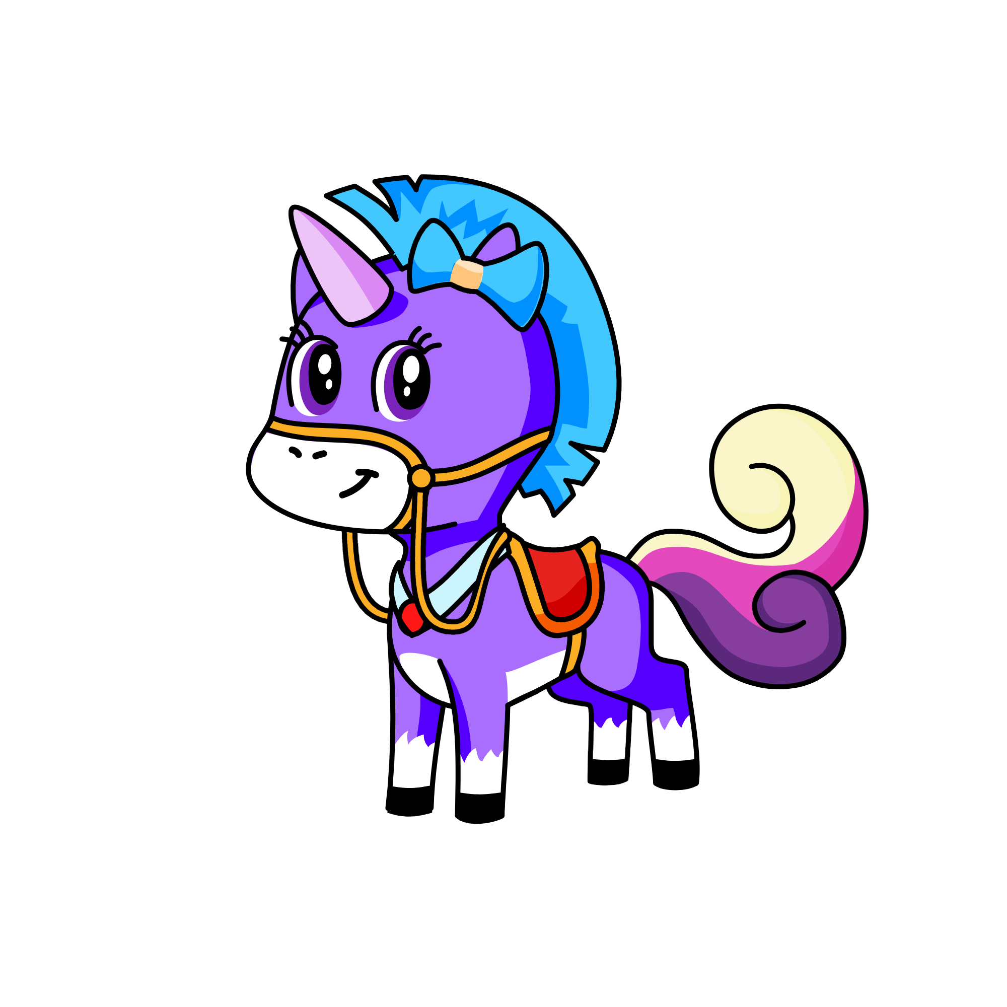 purple pie, the unicorn