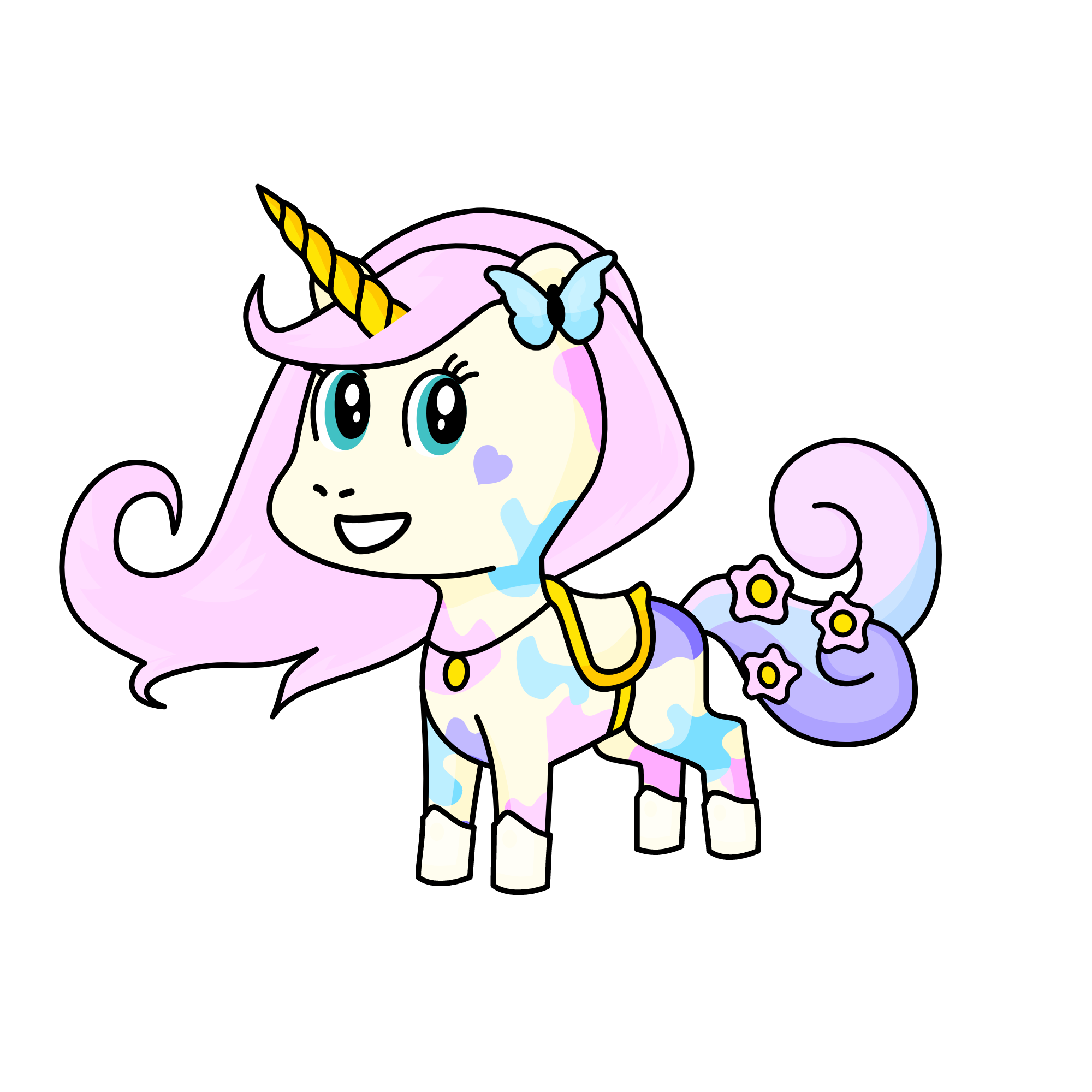 Princess fluffles, the unicorn