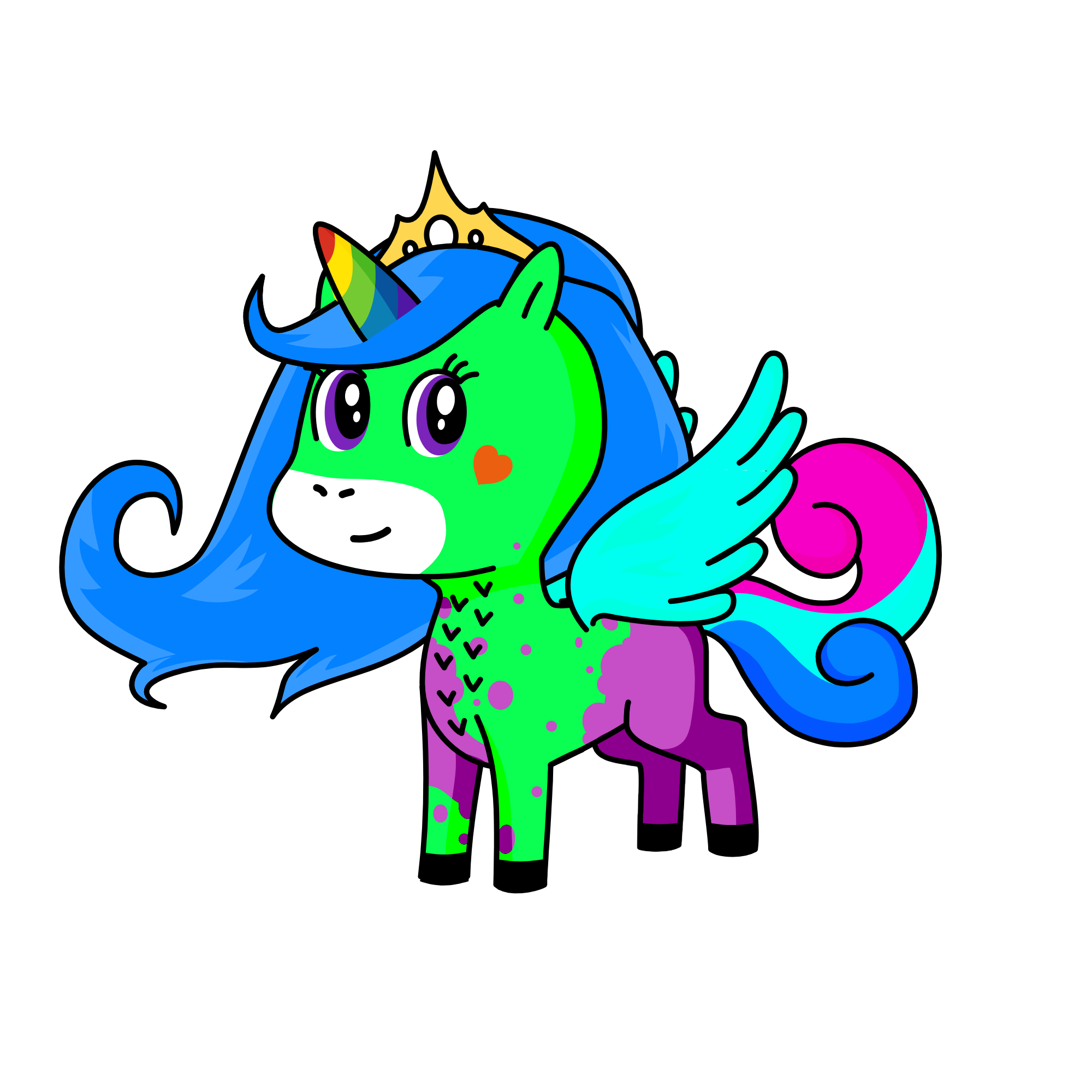 Forest Dancer, the unicorn