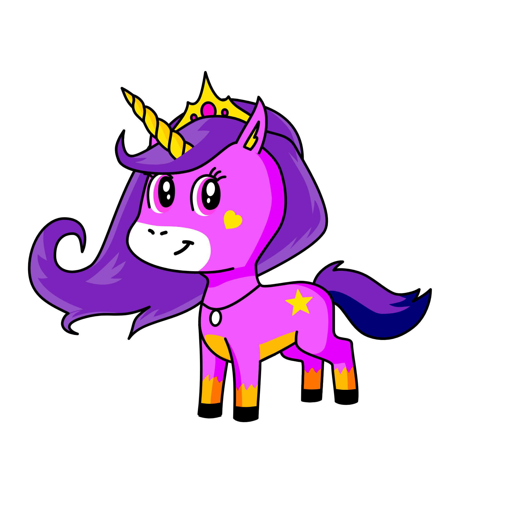 Dawn, the unicorn